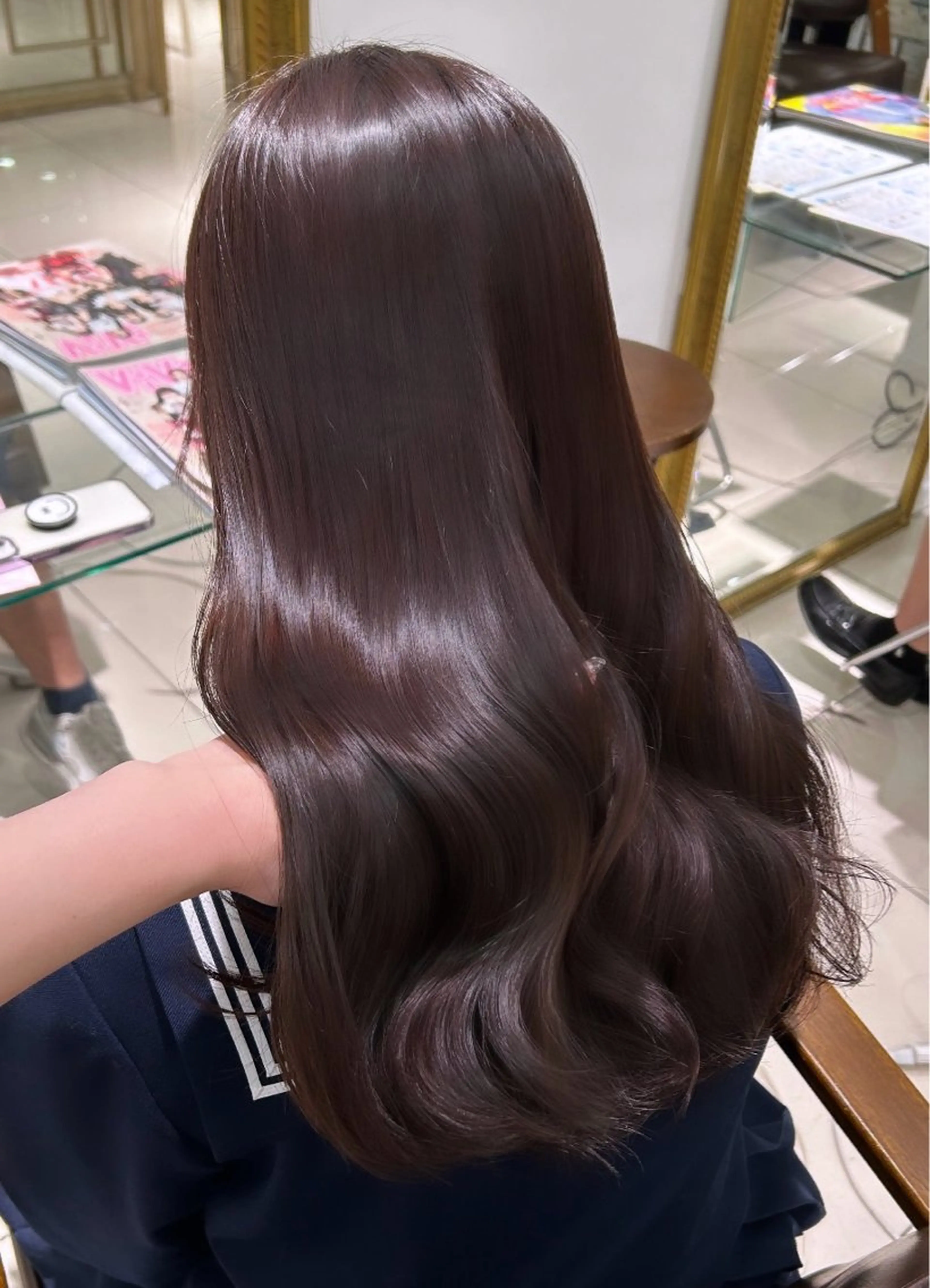ロング カラー カット ヘアカラー トリートメント 透明感カラー 古山 結季🌙🖤のヘアスタイル