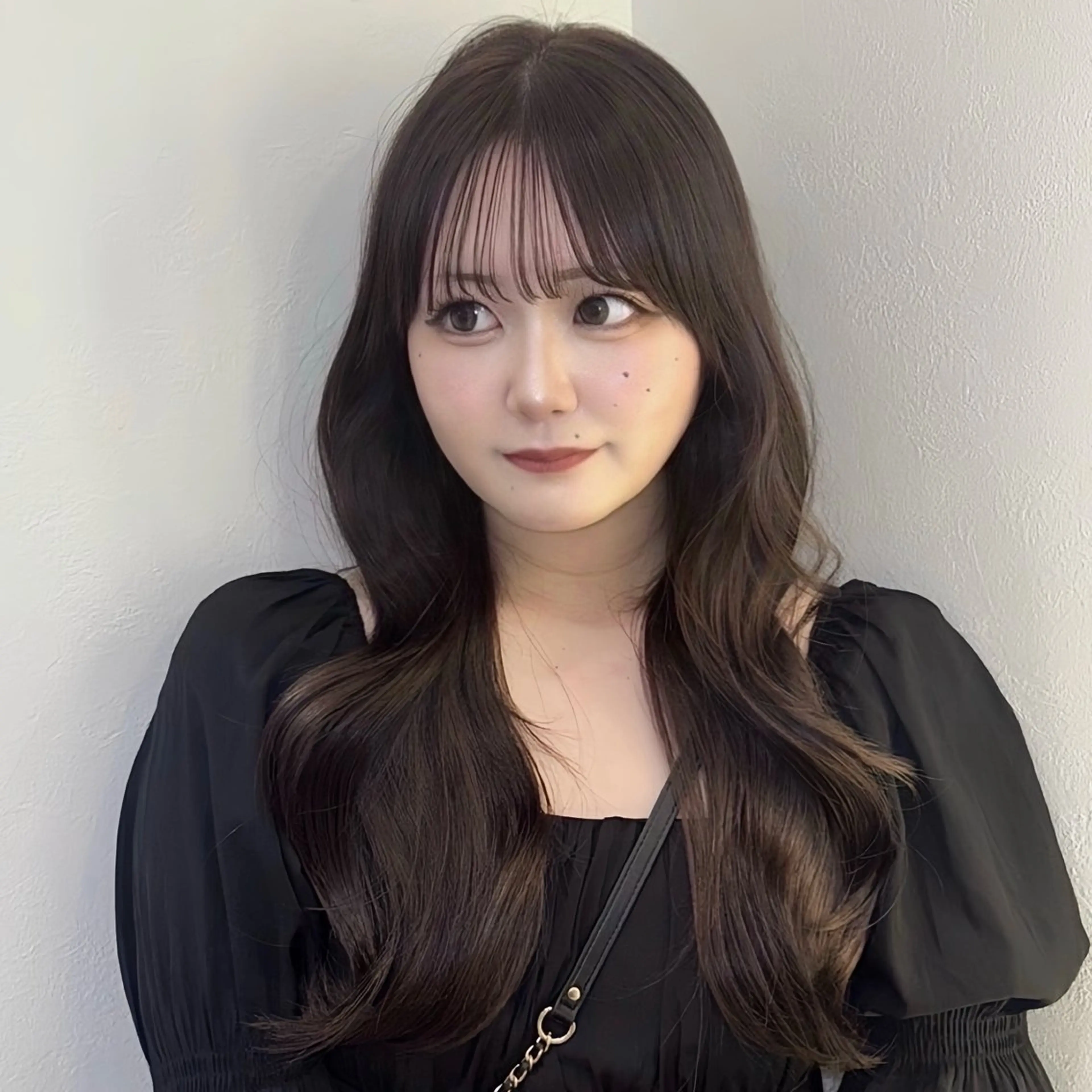 ロング カラー ヘアアレンジ ブラウンカラー チョコレートブラウン 透明感カラー 韓国風ヘア レイヤーカット ヘアカラー トリートメント Sea by Lond 新宿【シーバイロンド】所属・韓国/ワンホン/新宿 /Rumiのヘアスタイル