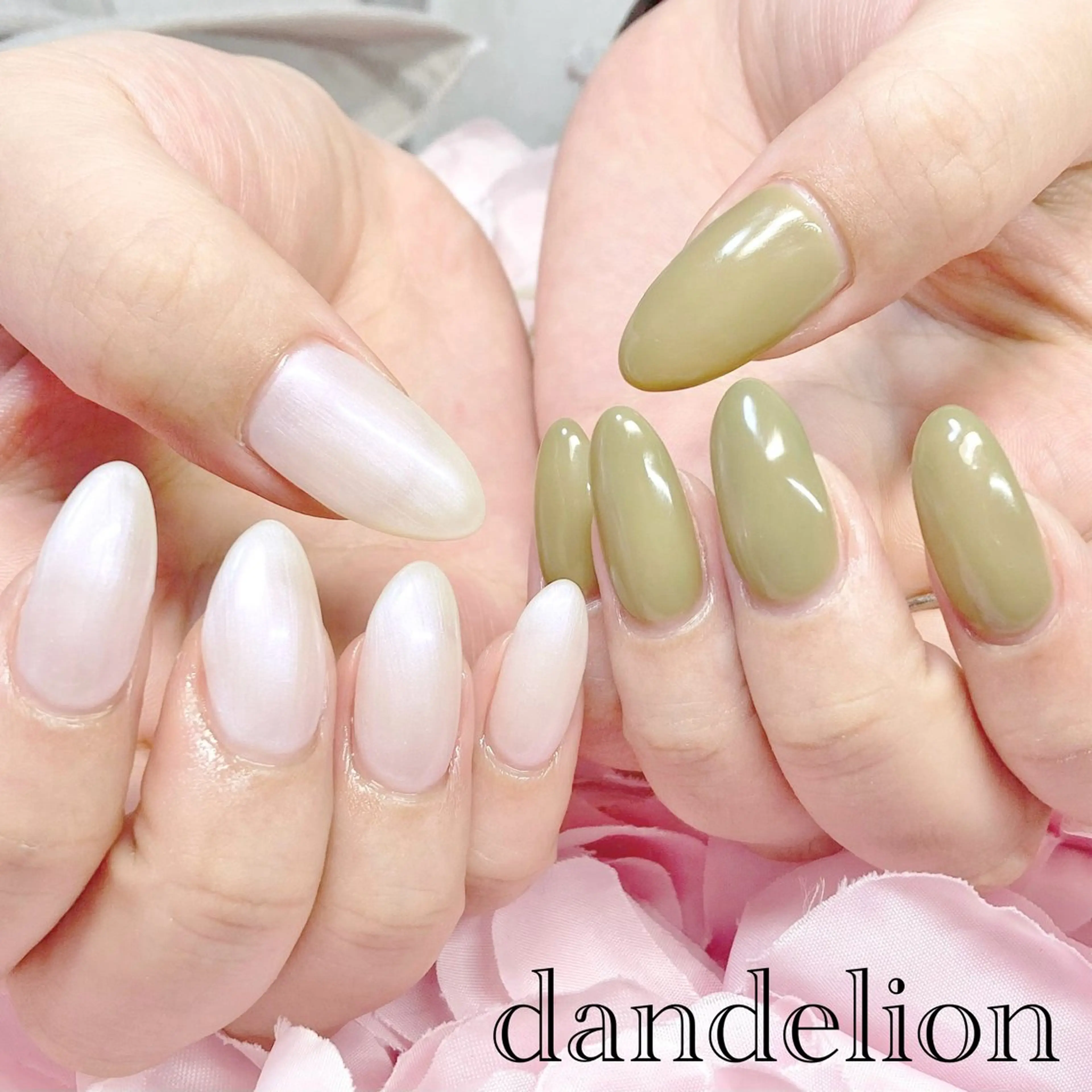 ネイル ハンドネイル ハンドケア dandelion ダンデライオンのネイルデザイン