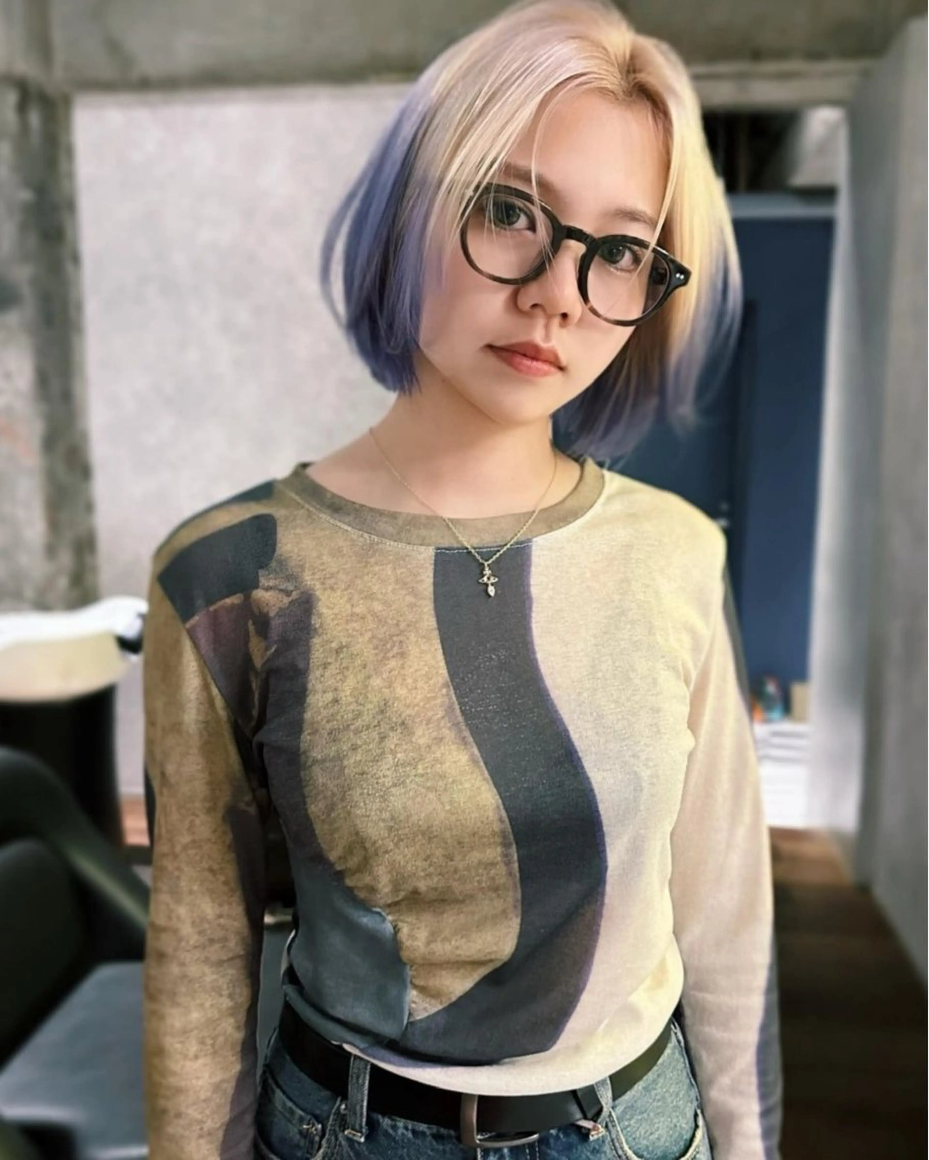 ミディアム カラー ナチュラル・ハイトー ン🏆HINOKIのヘアスタイル