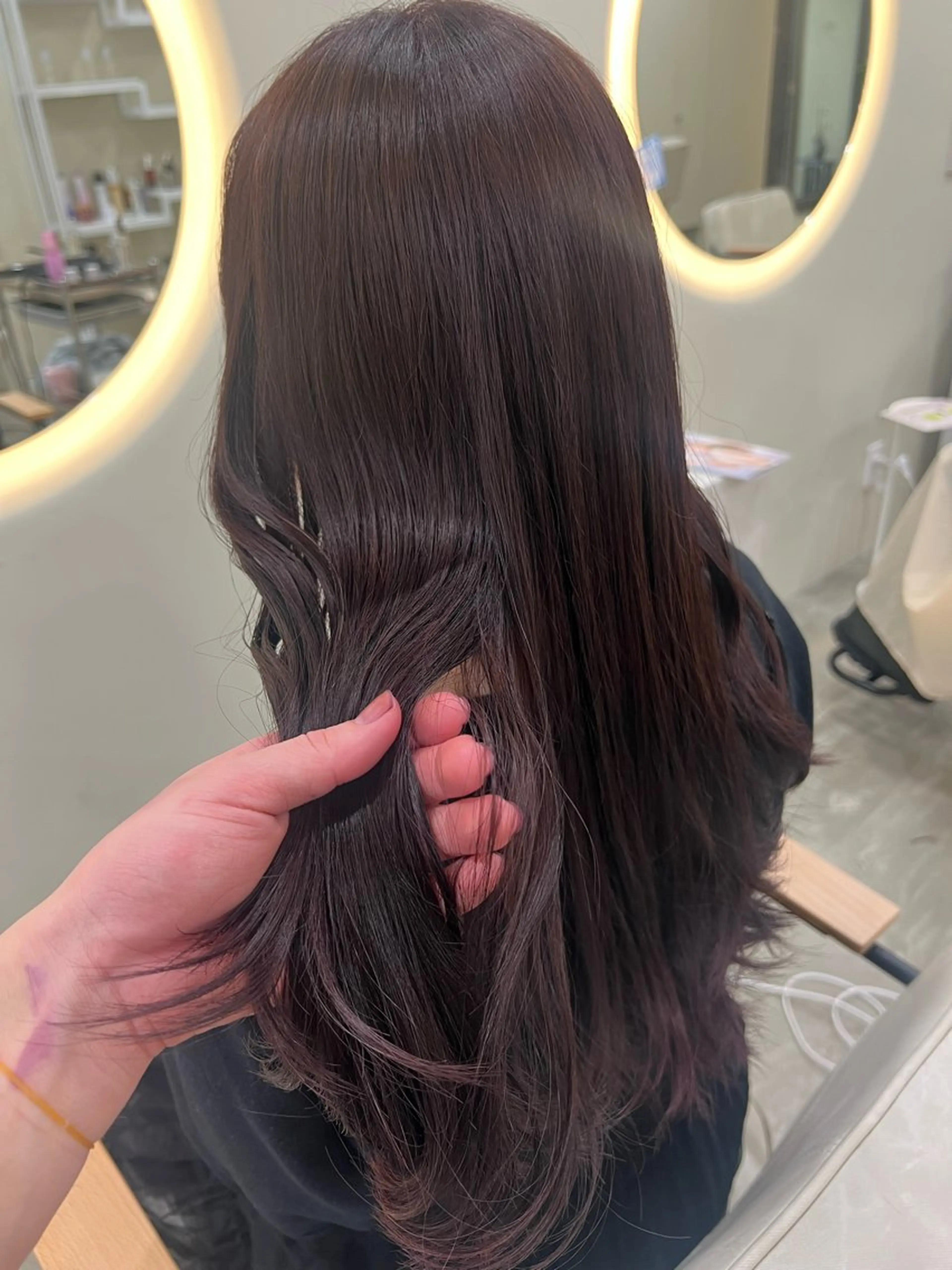 セミロング カラー カット ヘアカラー トリートメント tomu/天神大名/ 透明感カラー🐧のヘアスタイル