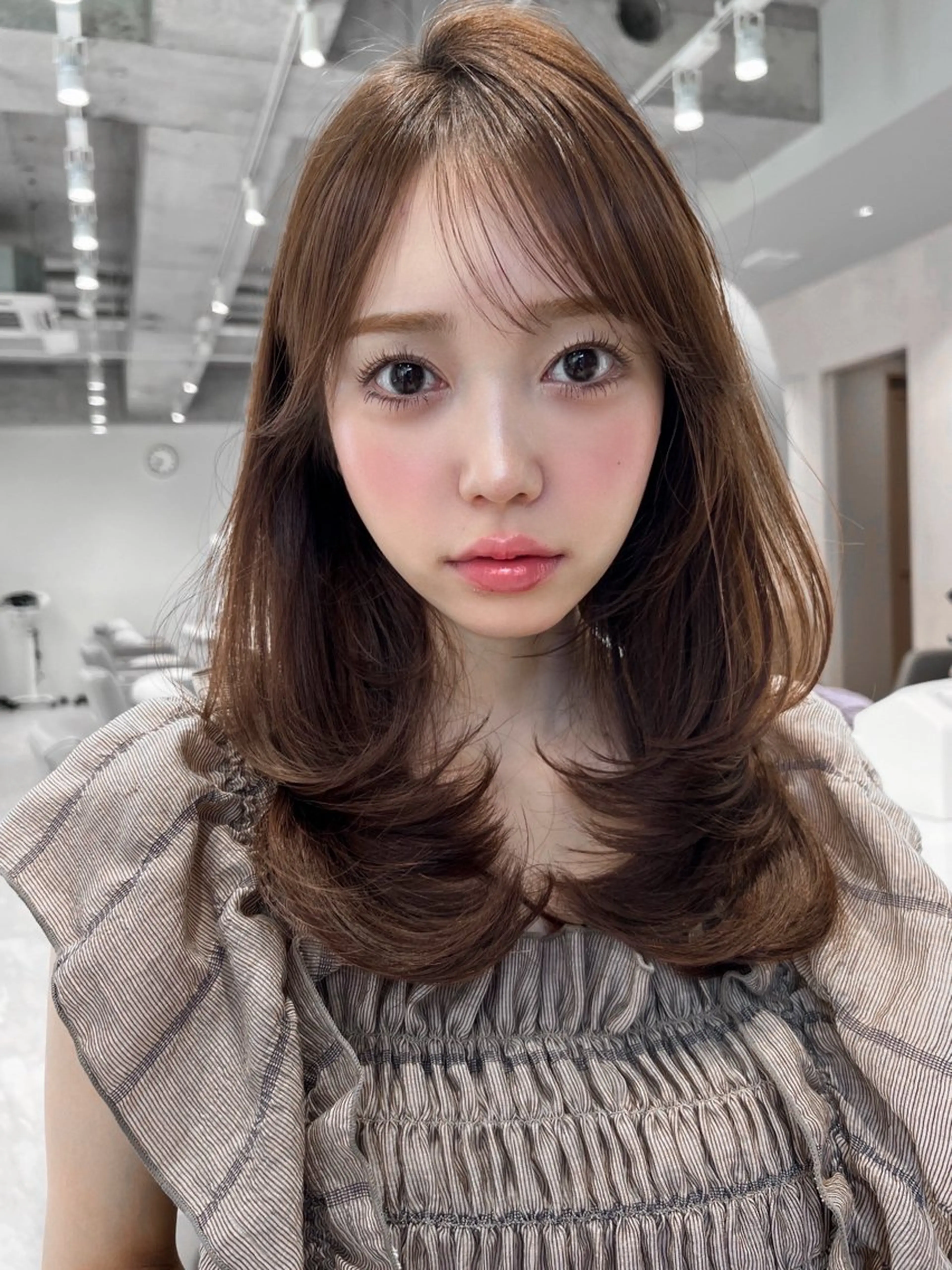 セミロング 木村 賢人のヘアスタイル