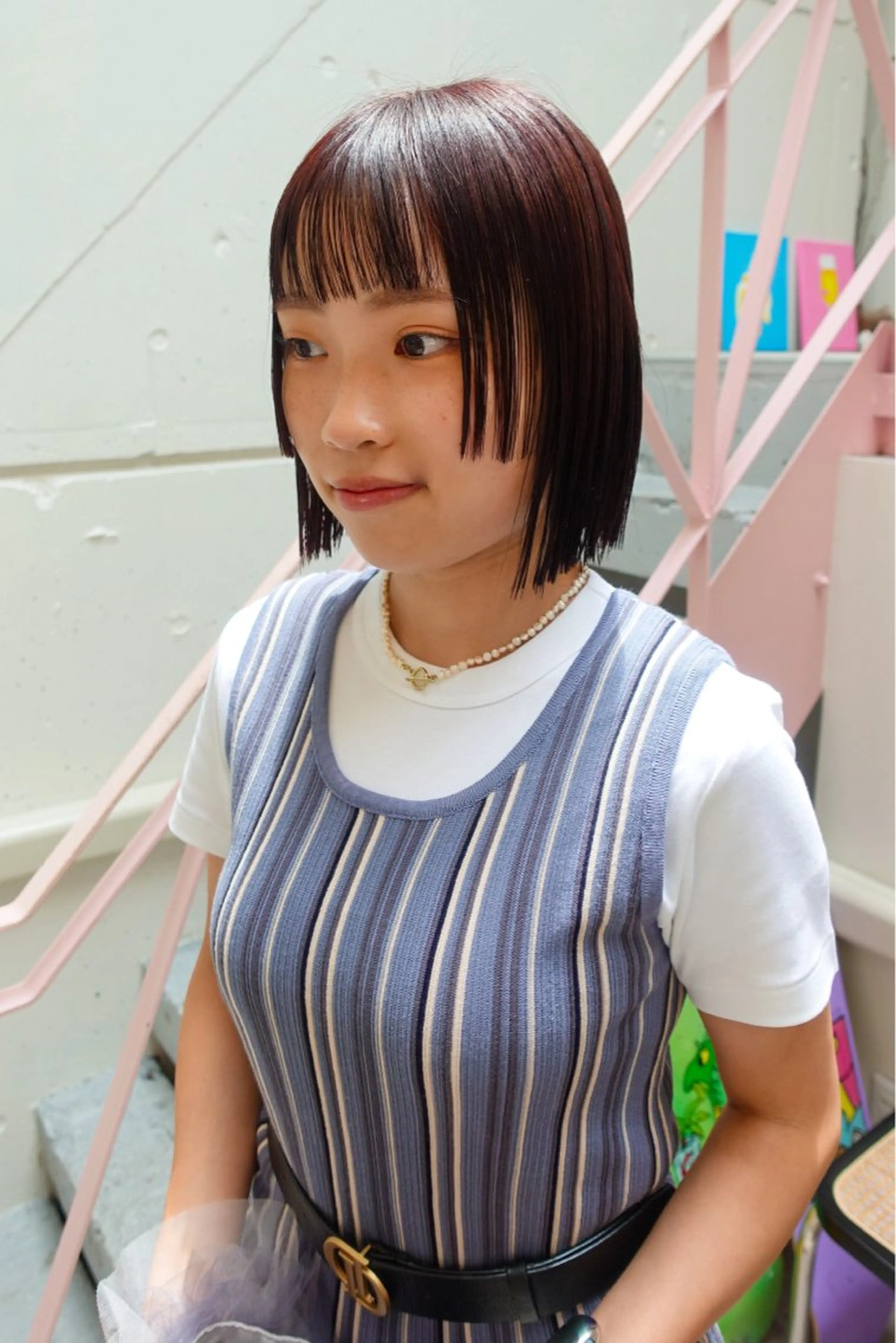 ショート ボブ 姫カット カット ヘアカラー izu 🫧のヘアスタイル