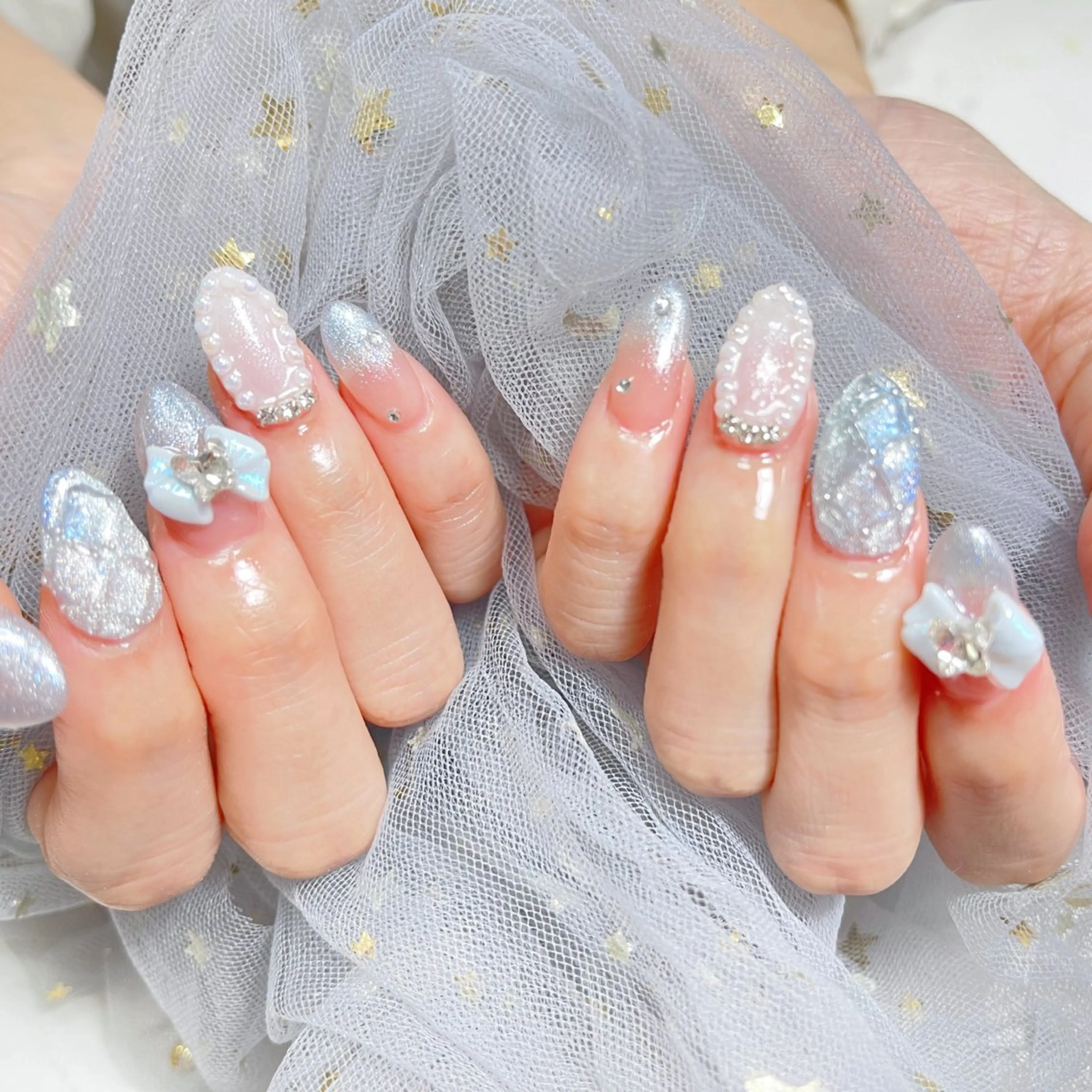 ネイル ハンドネイル 🎀ネイルサロン エクラYUI🎀のネイルデザイン