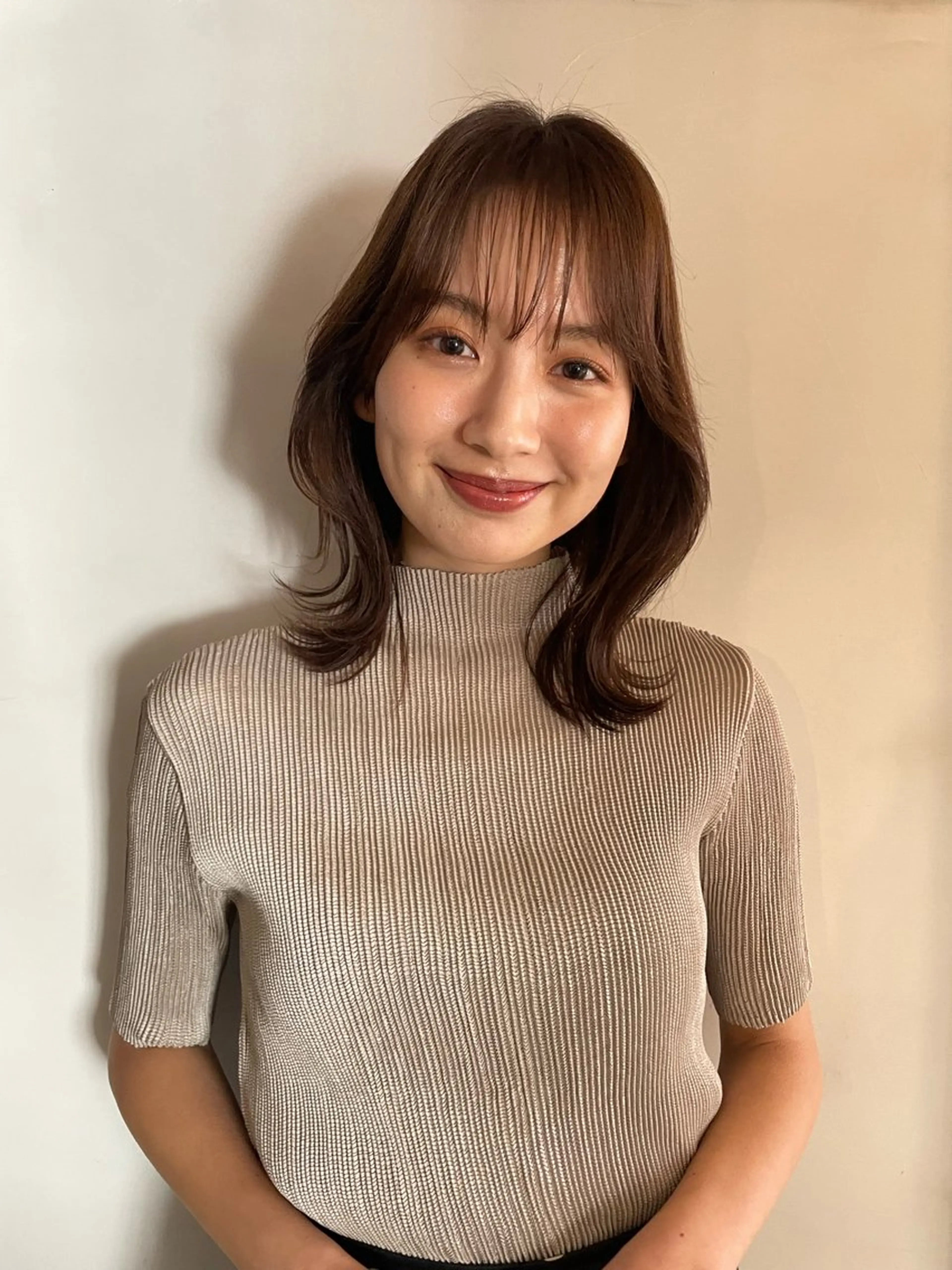 ミディアム レイヤーカット 原宿/ケパーマ 🧺ユウマのヘアスタイル