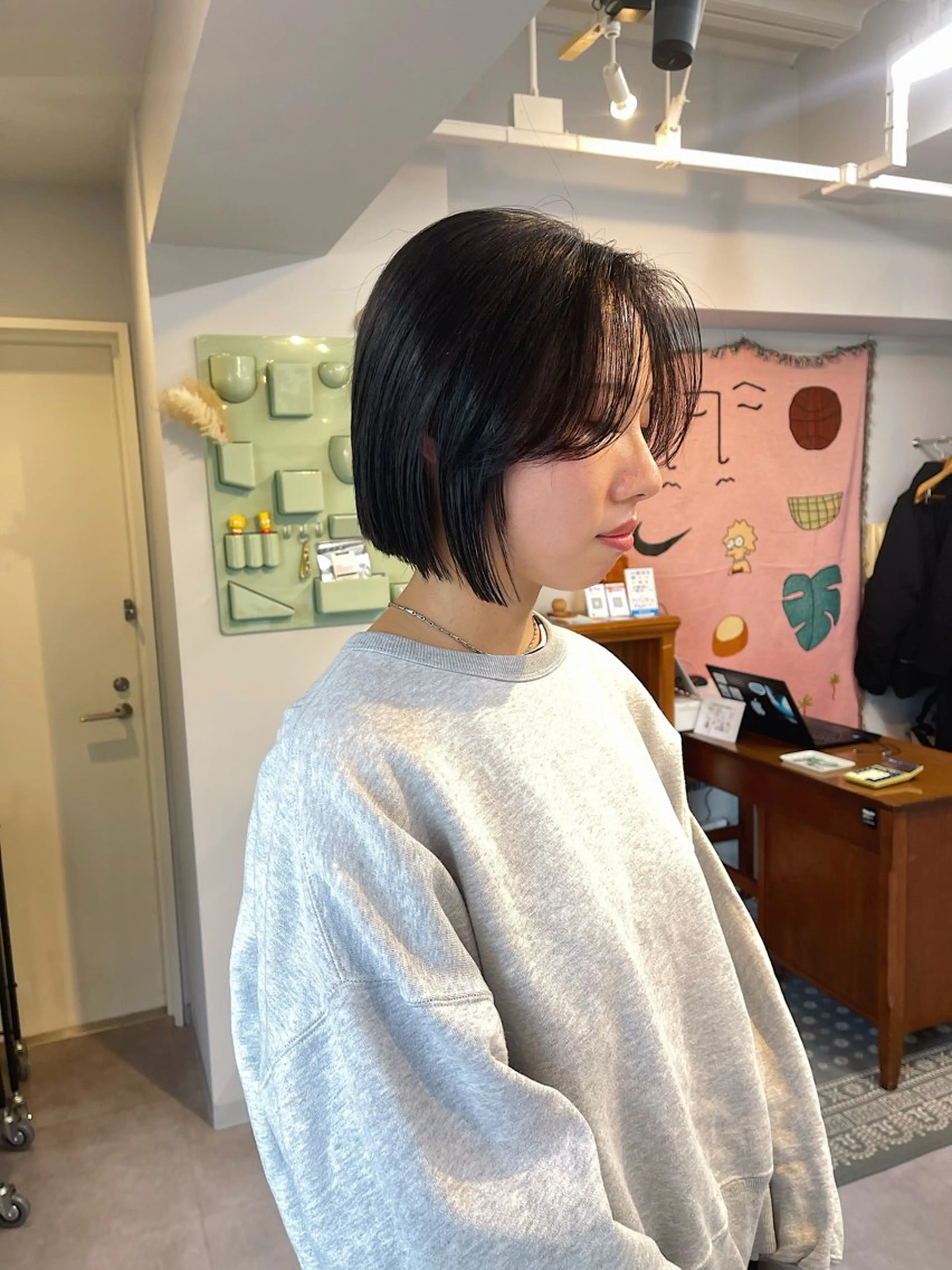 ショート カラー ボブ カット ヘアカラー トリートメント ✅ボブ/パーマ/ 表参道/KENTA✅のヘアスタイル
