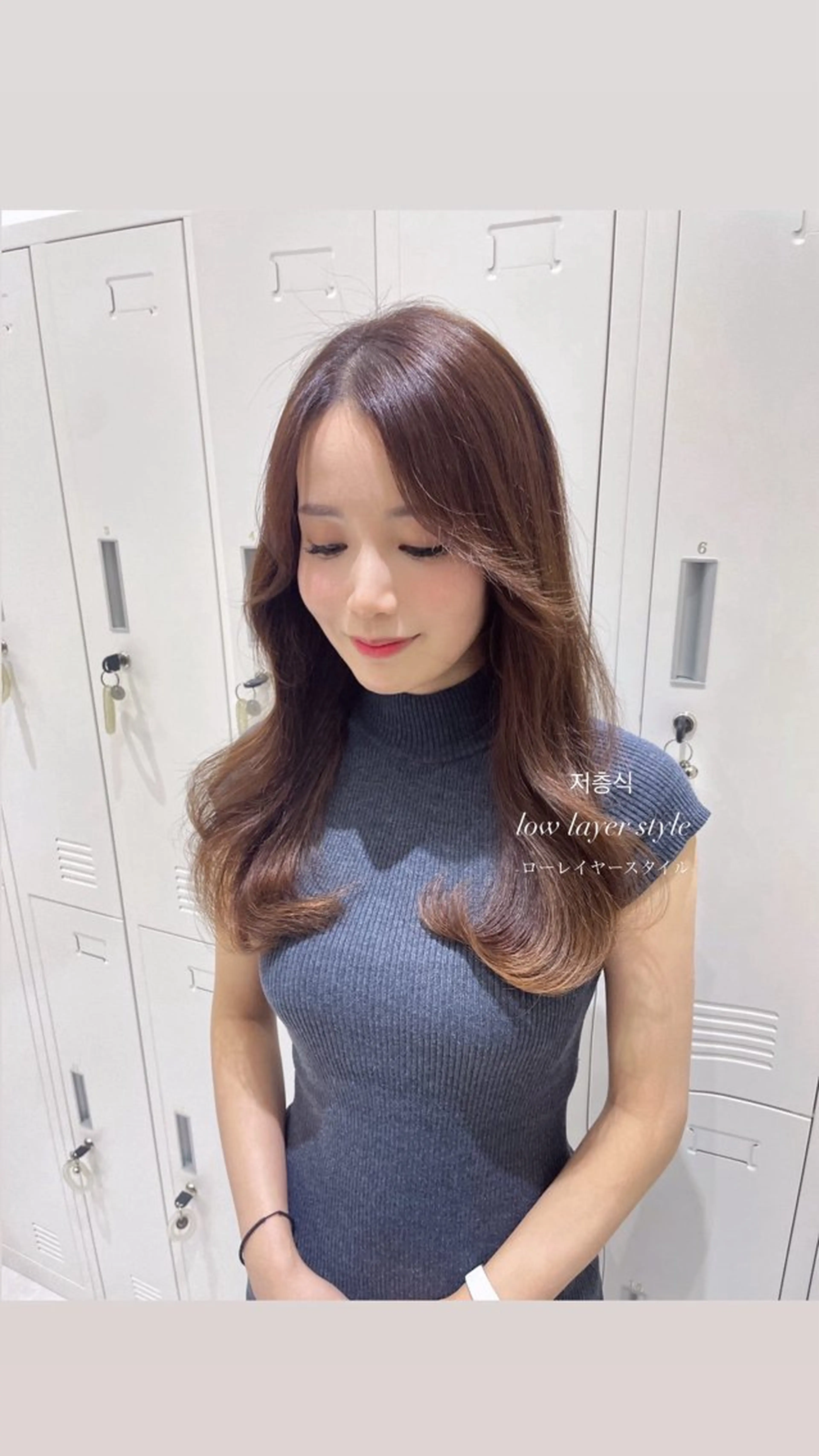 ロング カラー 韓国風ヘア レイヤーカット ローレイヤー カット ヘアカラー トリートメント 韓国🇰🇷レイヤー おくれ毛/顔まわりのヘアスタイル