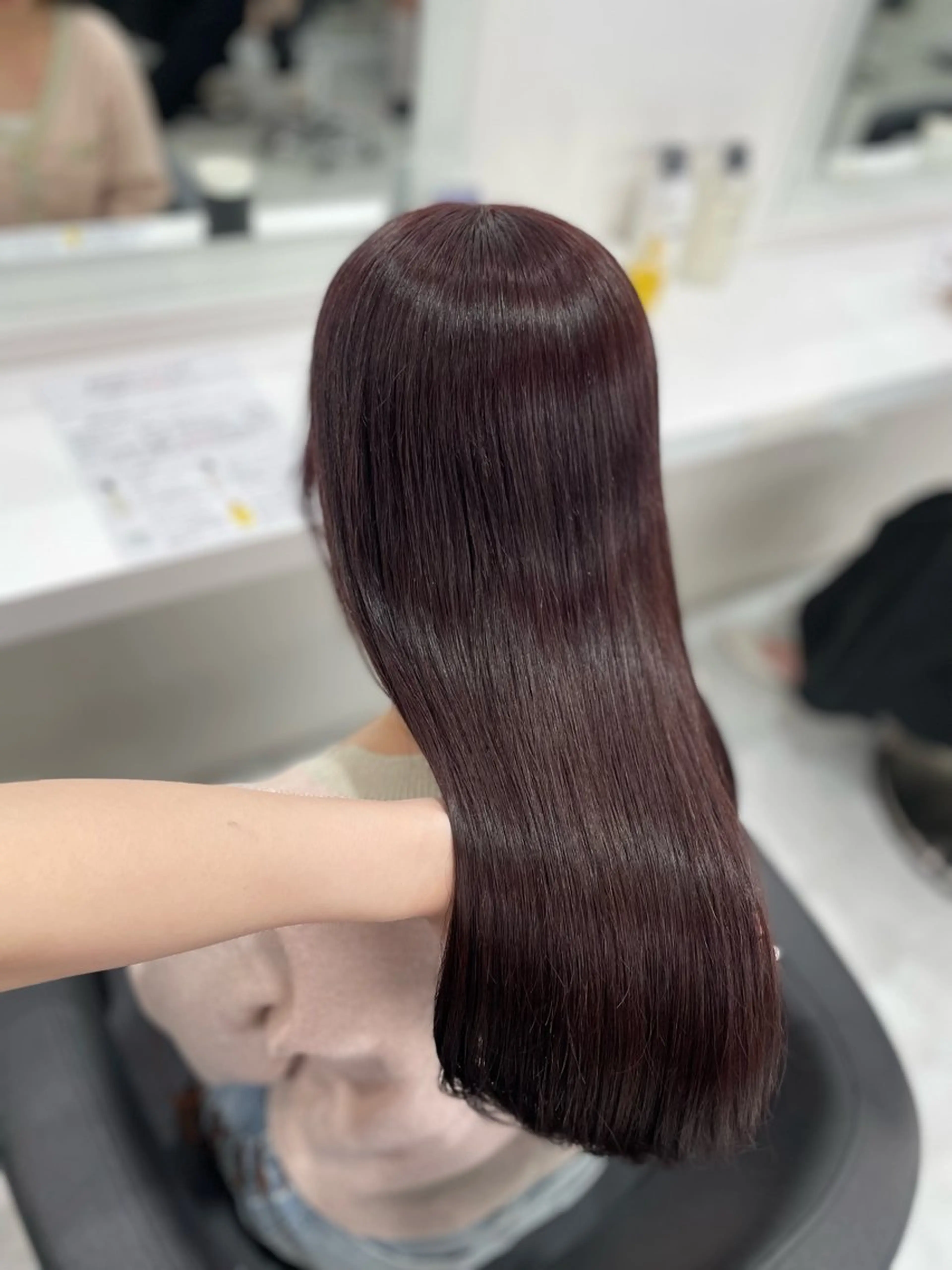 セミロング カラー ヘアカラー トリートメント 💗トレンド暖色ヘア Natsumi 💗のヘアスタイル