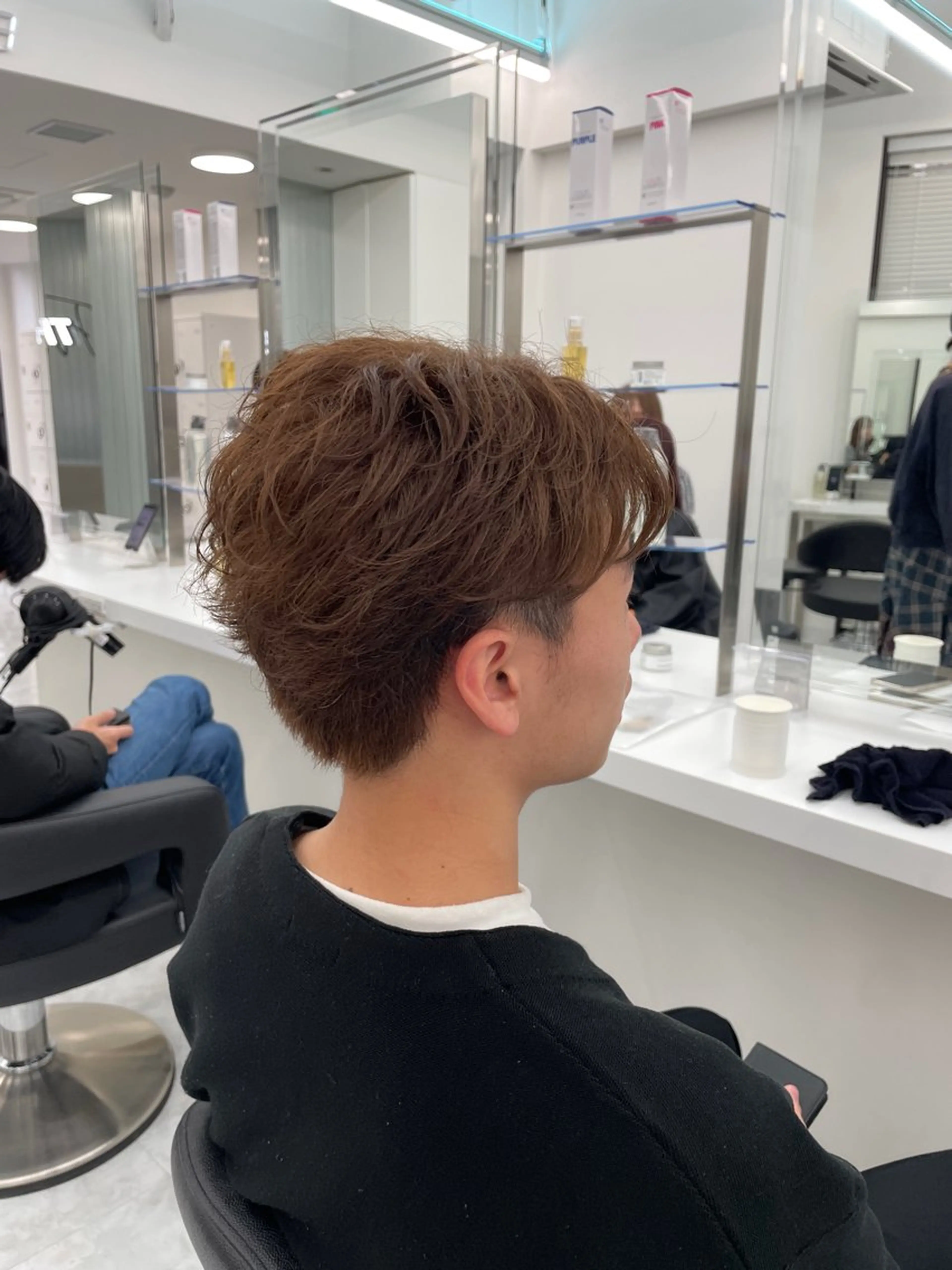 メンズ カット 大人上品🤍明るめ ベージュ🤍REOのヘアスタイル
