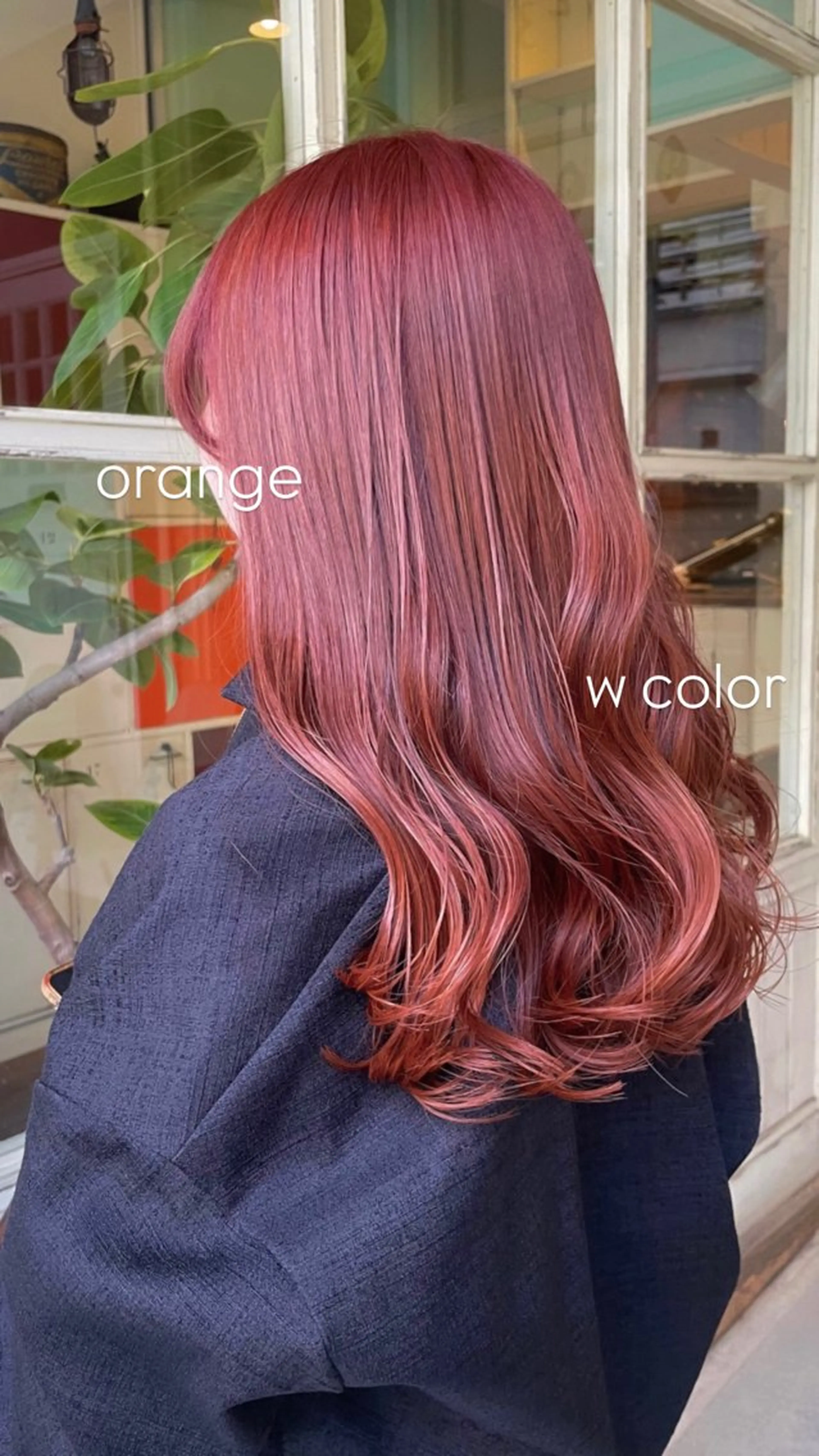 セミロング カラー オレンジ カット ヘアカラー Heidi所属・Heidi🌿 いけだ　あおいのヘアスタイル