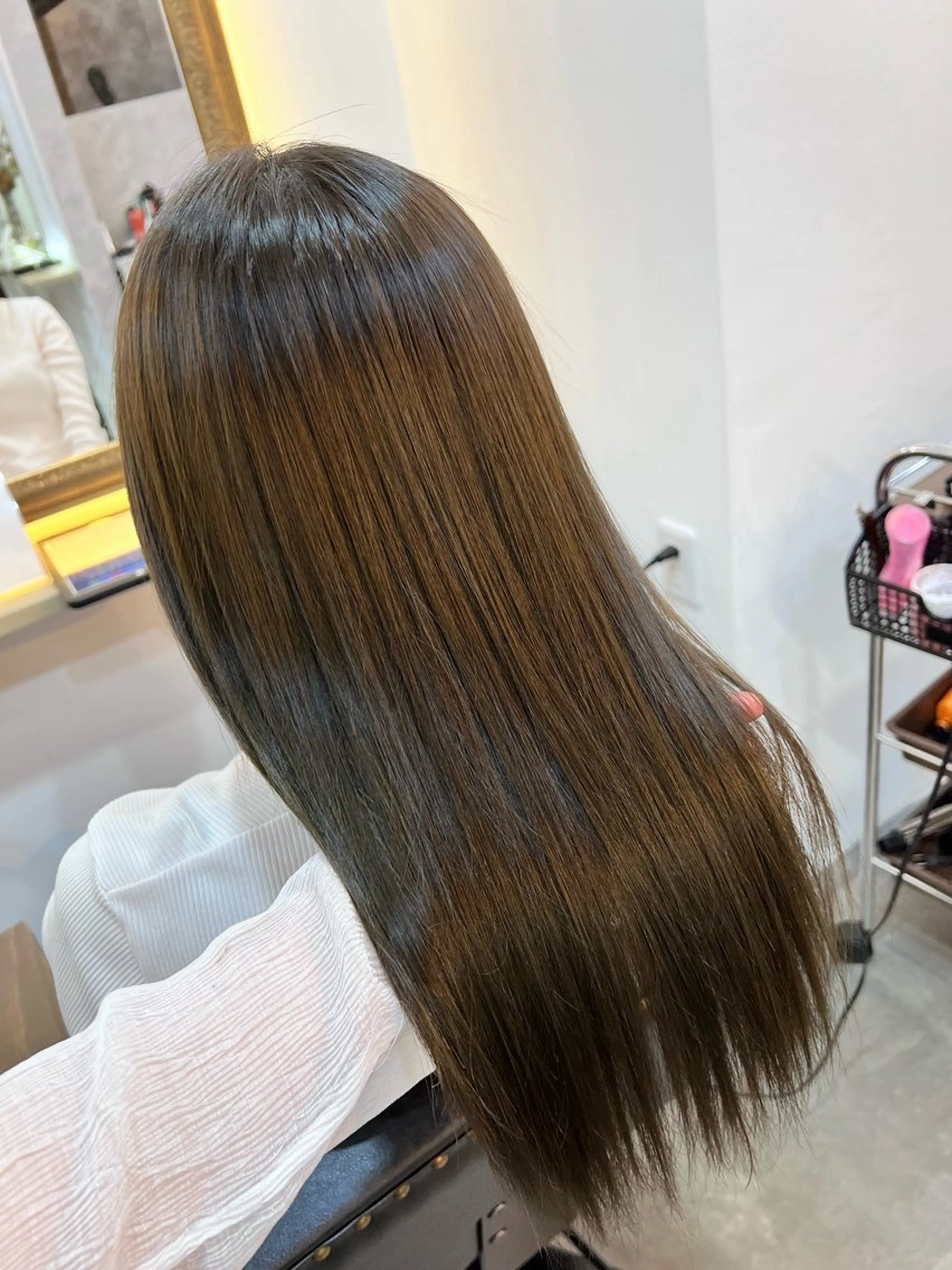 セミロング カット ヘアカラー パーマ 縮毛矯正 Richell所属・Richell🎀 🖤yuuのヘアスタイル