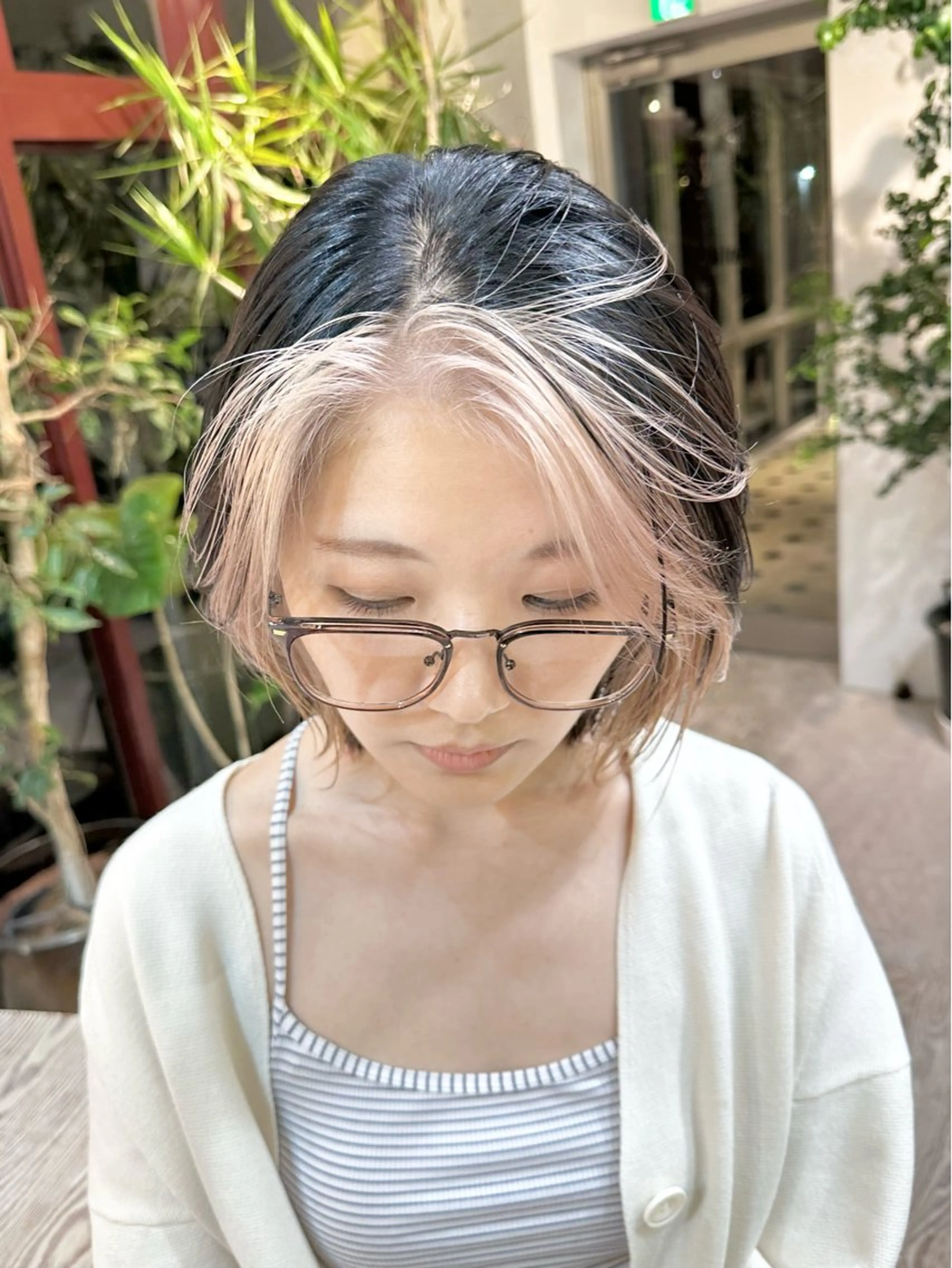 ショート カラー ヘアカラー トリートメント kai .のヘアスタイル