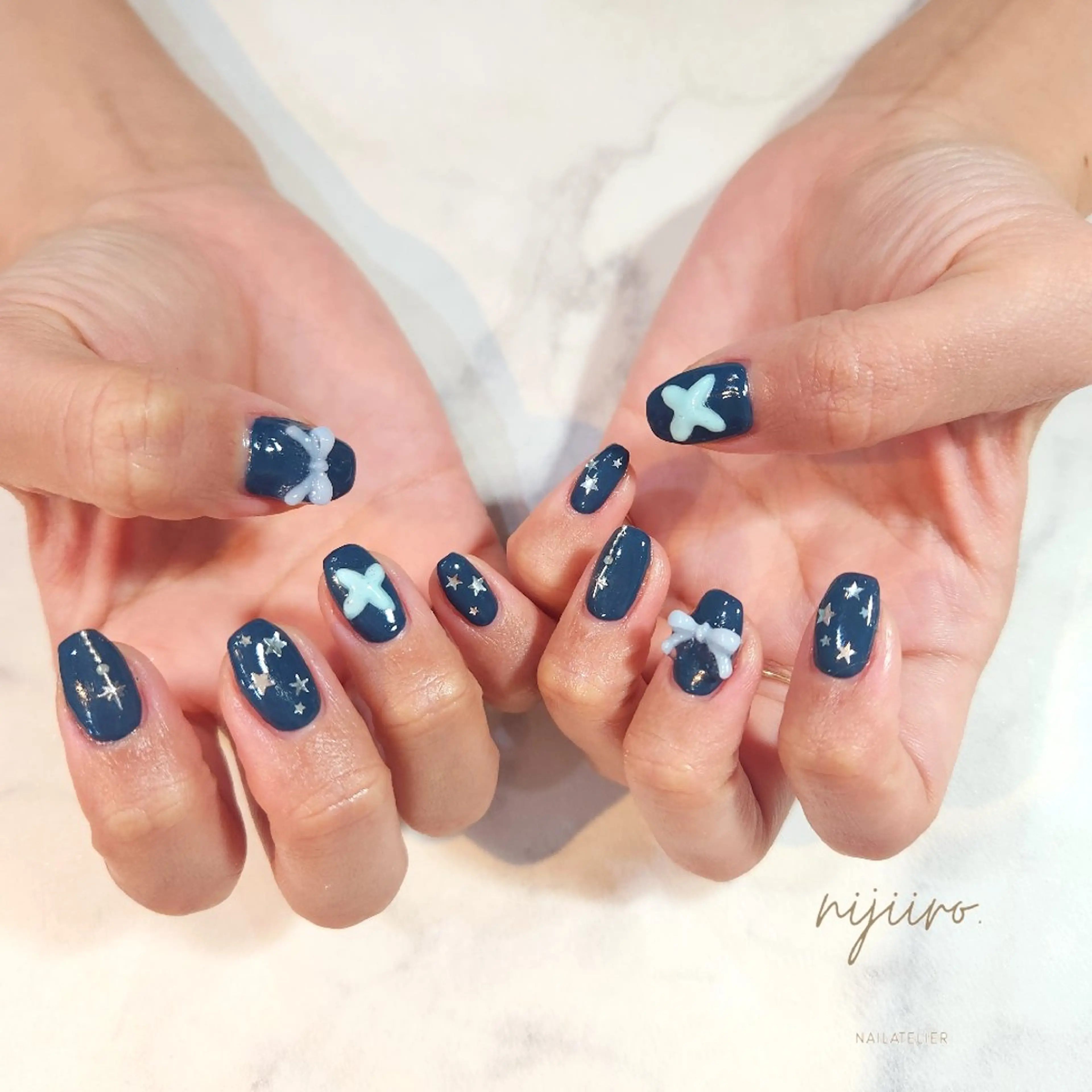 ネイル ハンドネイル nailatelier nijiiro.所属・nijiiro🌈 サトウのネイルデザイン