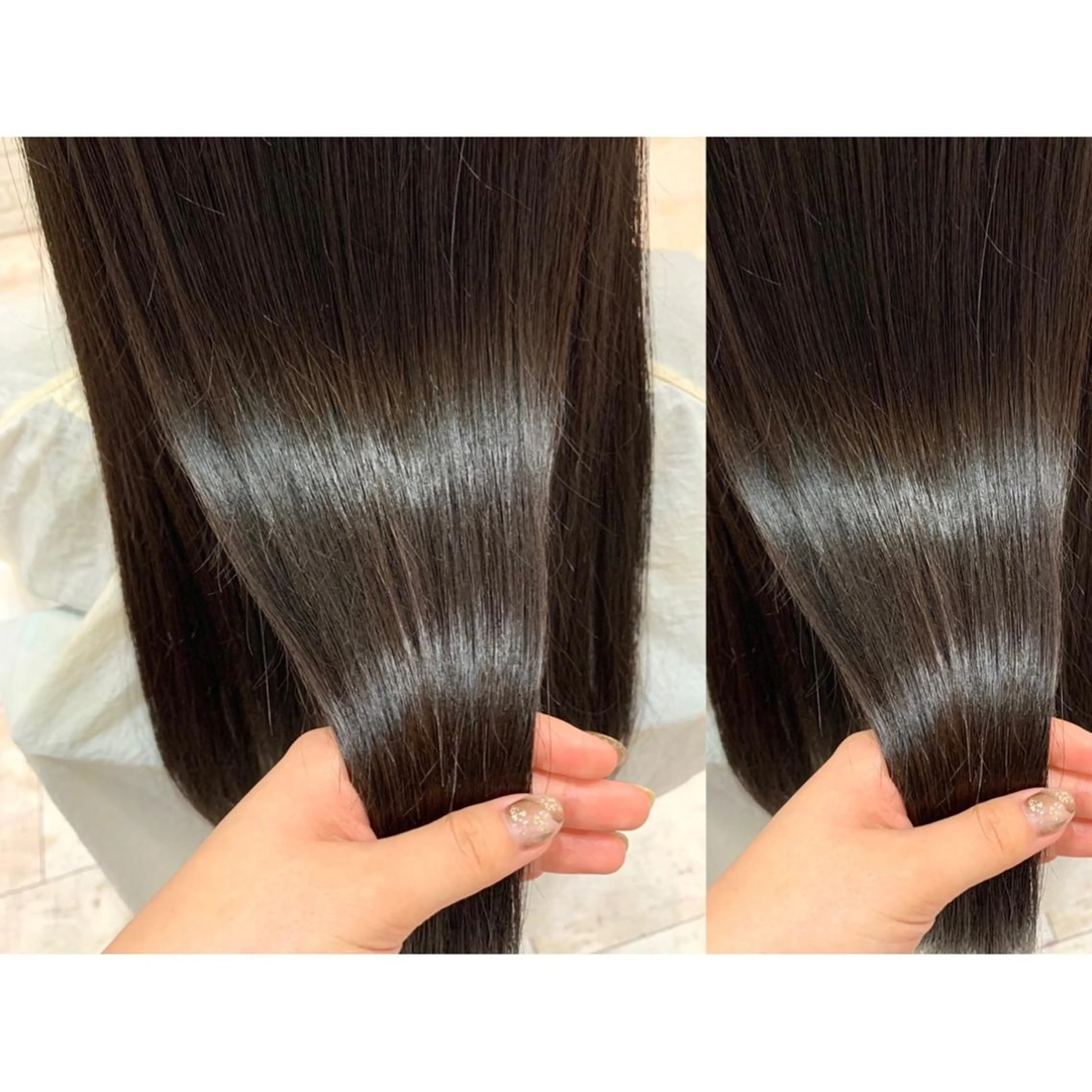 ロング ヘアカラー トリートメント 🫧透け感⋆艶髪💎 山口アヤカのヘアスタイル