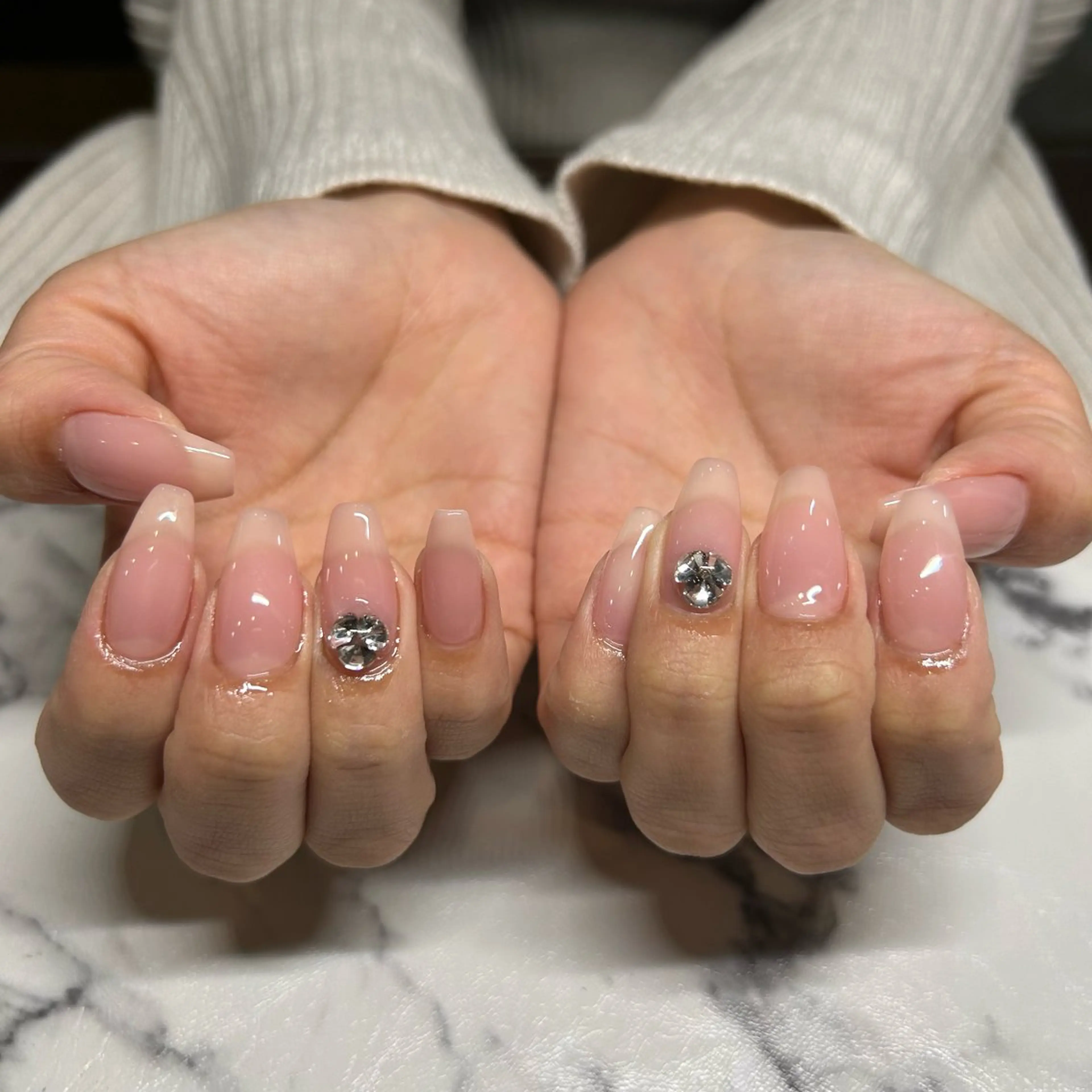 ‼️オフ無し限定‼️パーツ付け放題💅(ワンカラーorラメグラ)の写真