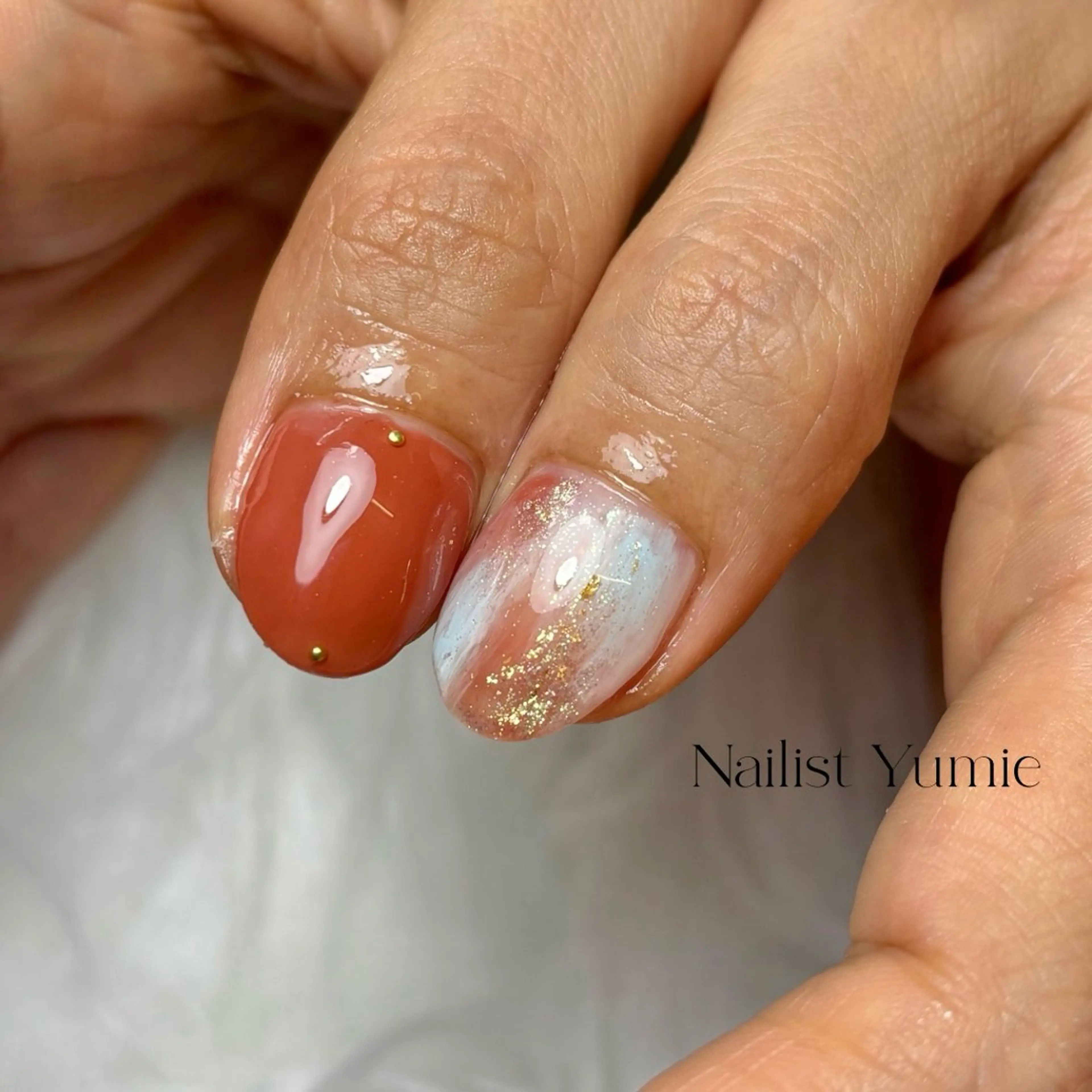 ネイル ハンドネイル Setsalon Churaku Nailist Yumie所属・【沖縄市安慶田】 🤍Yumieのネイルデザイン