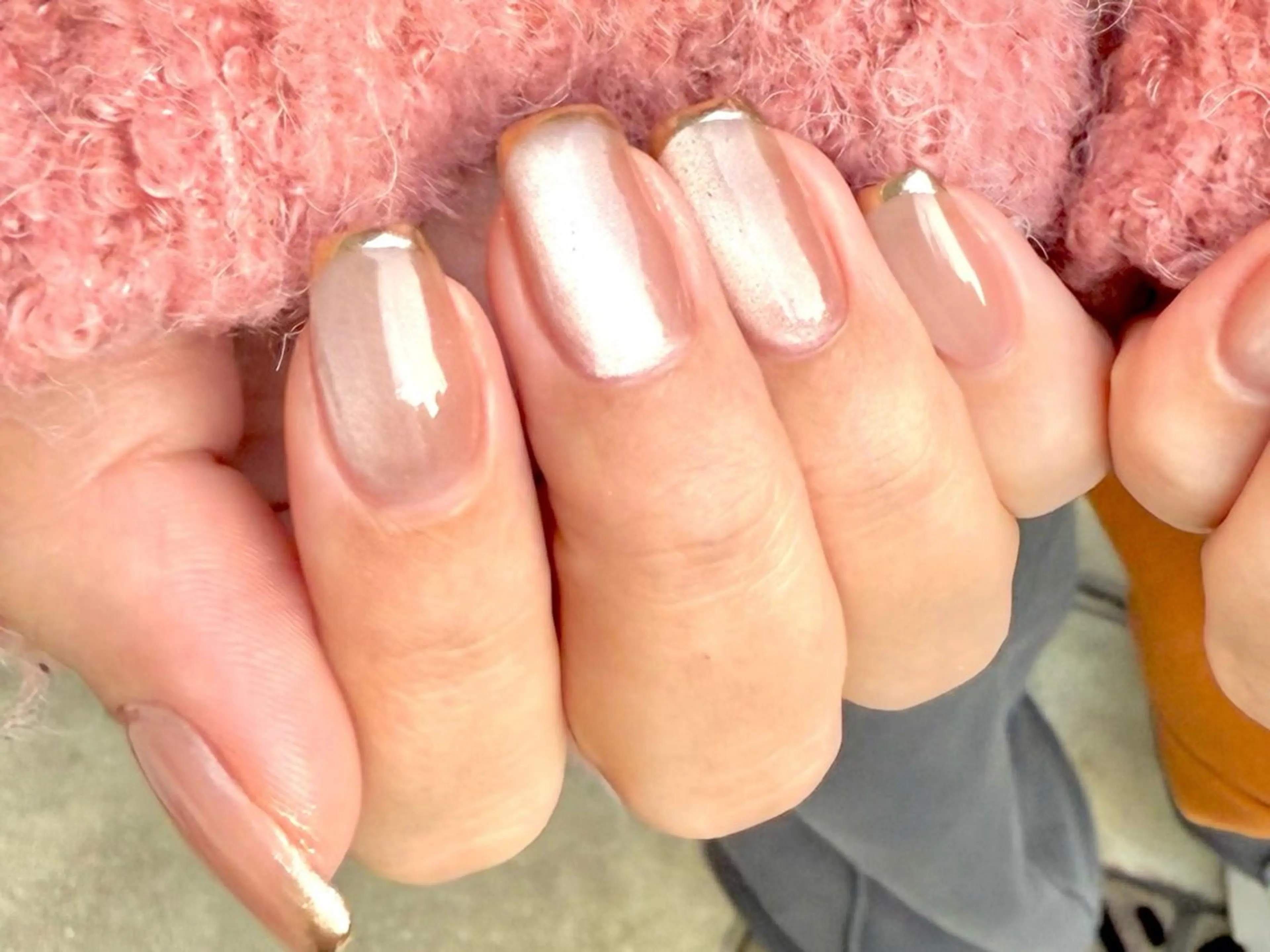 ネイル フレンチネイル ジェルネイル キラキラネイル マグネットネイル ミラーネイル ハンドネイル Seemly 千田町店所属・フラワーパラジェル 🌸シームリーエミのネイルデザイン