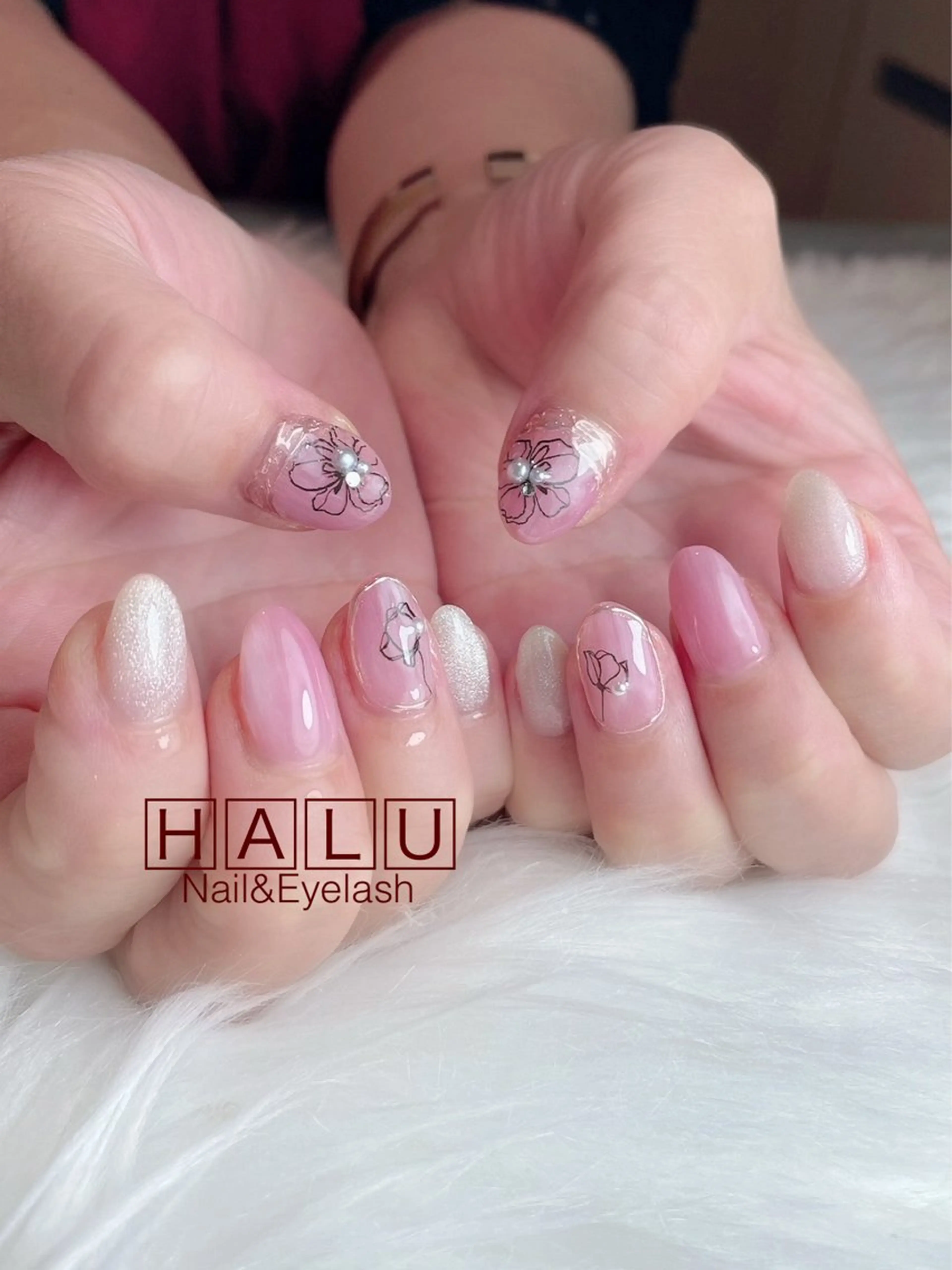 ネイル アートネイル シンプルネイル ハンドネイル フットネイル HALU ハルのネイルデザイン