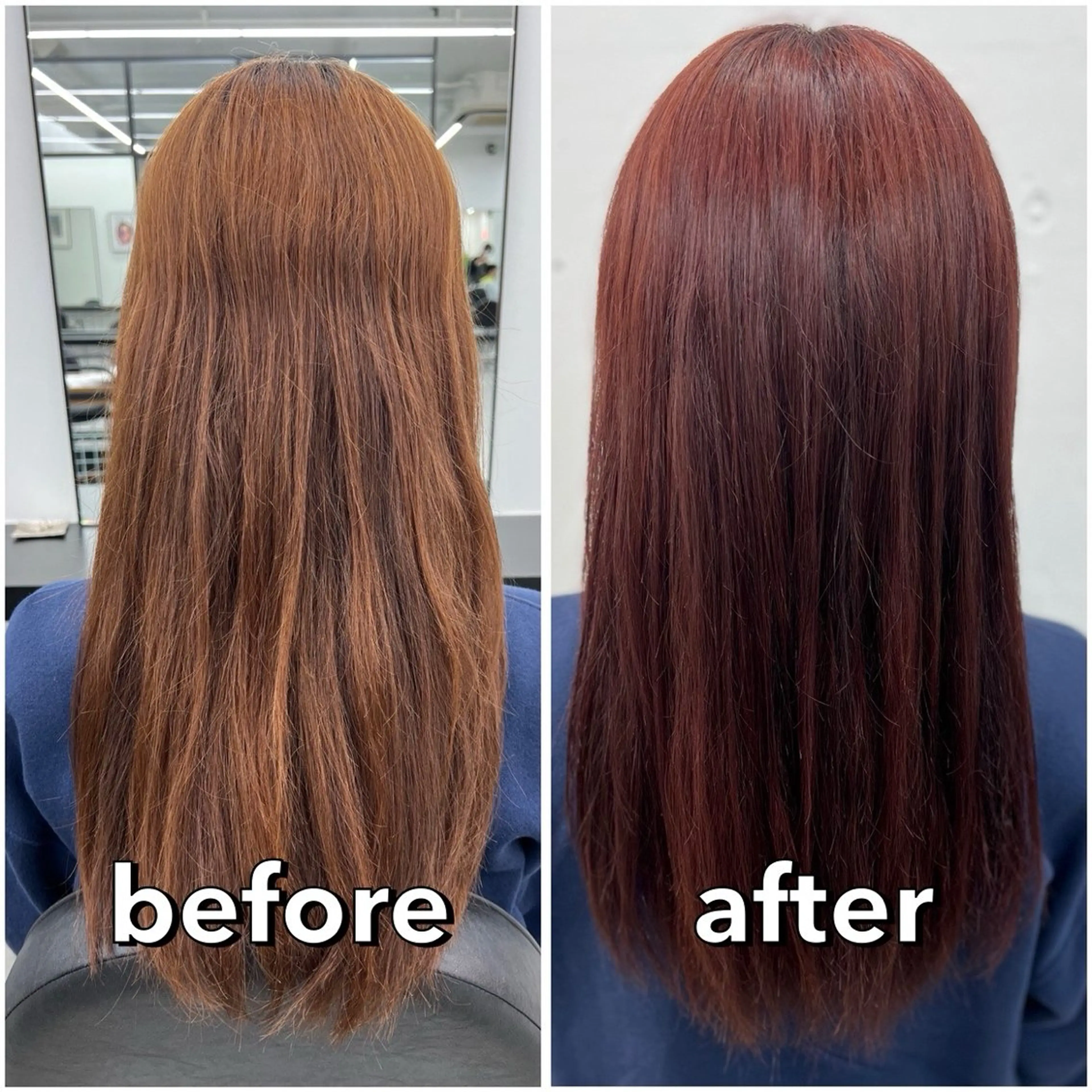 ミディアム カラー ブラウンカラー カシス ピンクカラー レッドカラー レッドブラウン ヘアカラー トリートメント あすか JILLSTUDIOのヘアスタイル