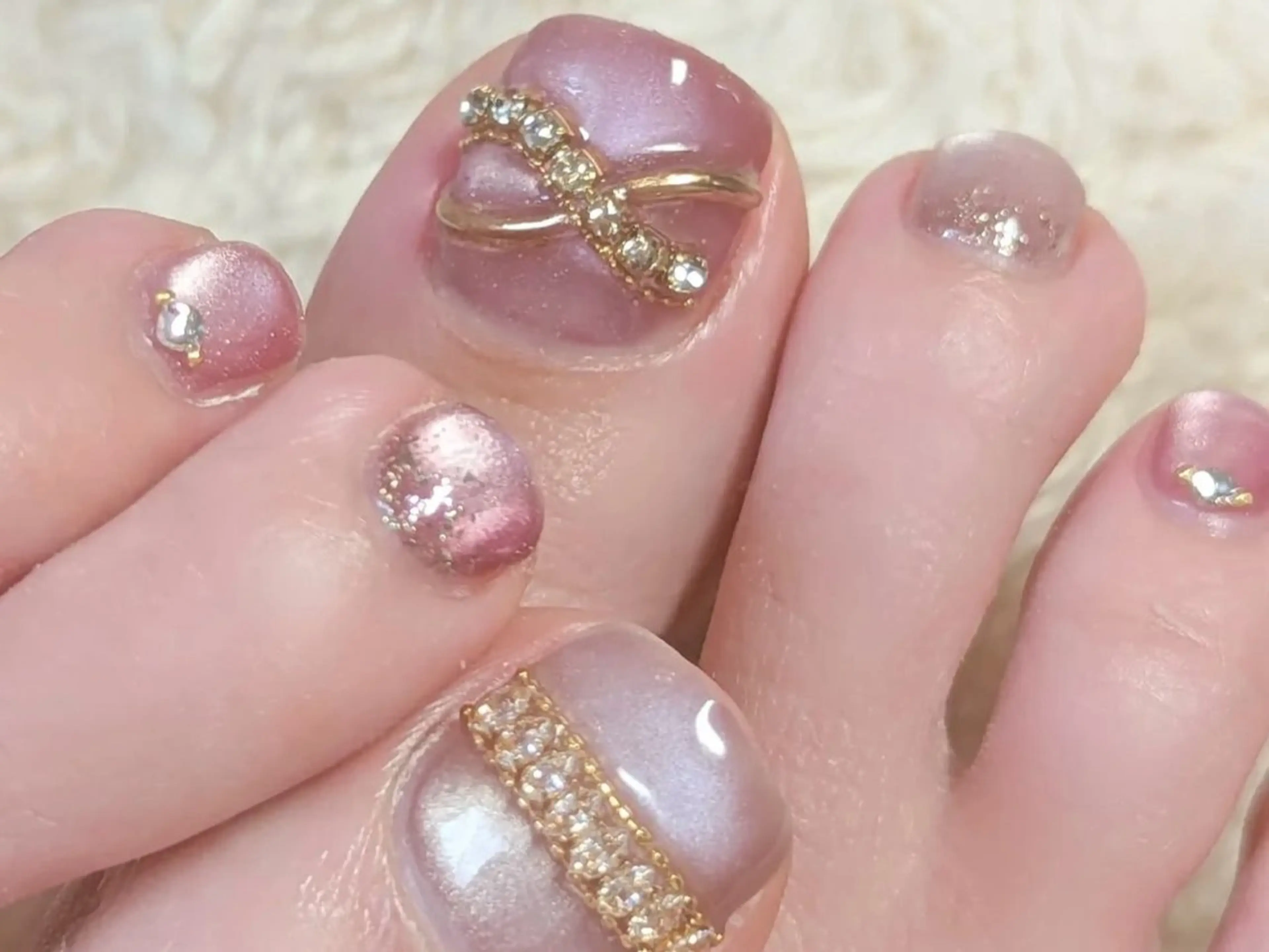 メンズ ネイル アートネイル フレンチネイル ジェルネイル キラキラネイル パラジェル フットネイル Bloom スカルプ専門店のネイルデザイン