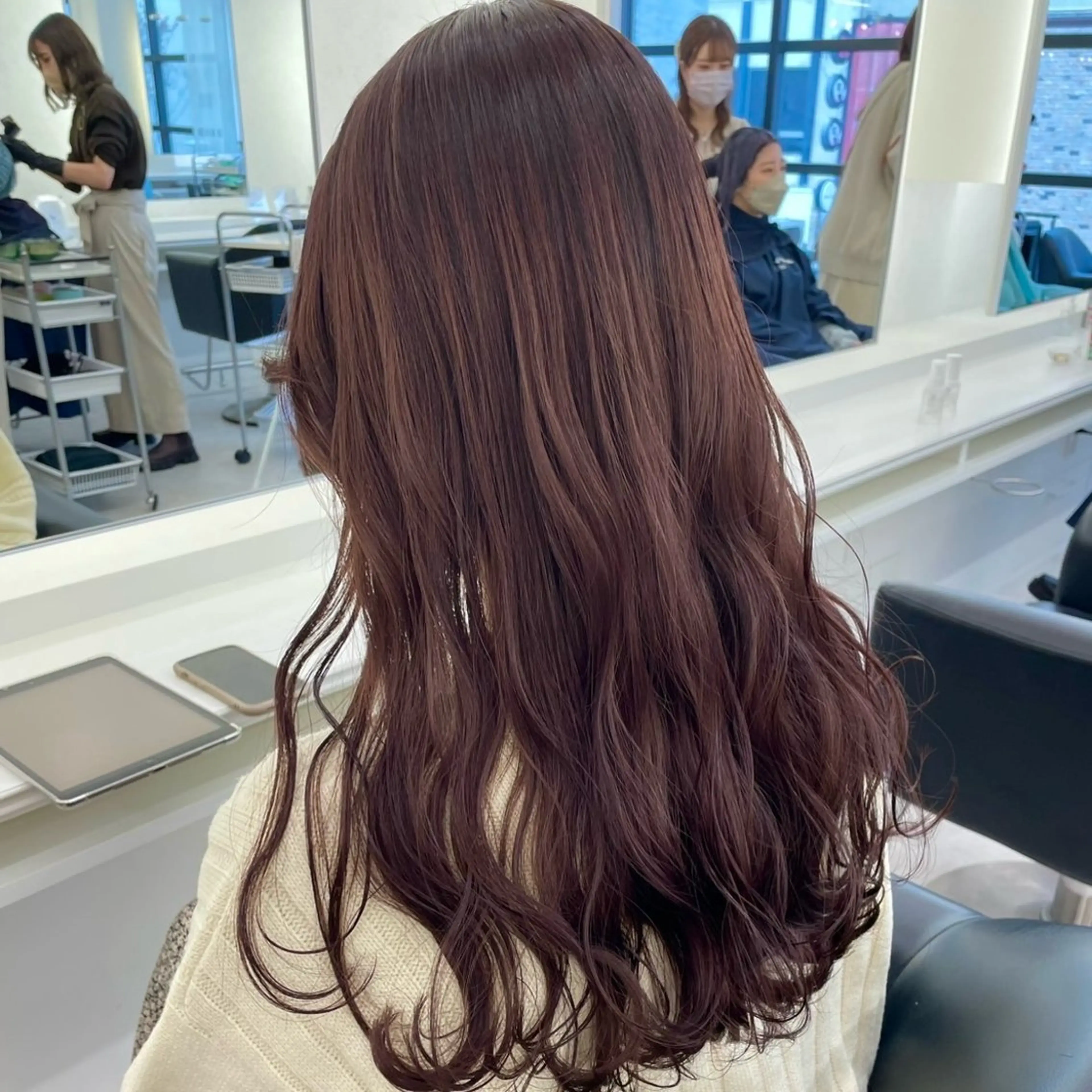 ロング カラー ヘアカラー Parve Mix 森 美遥🇰🇷🩶のヘアスタイル