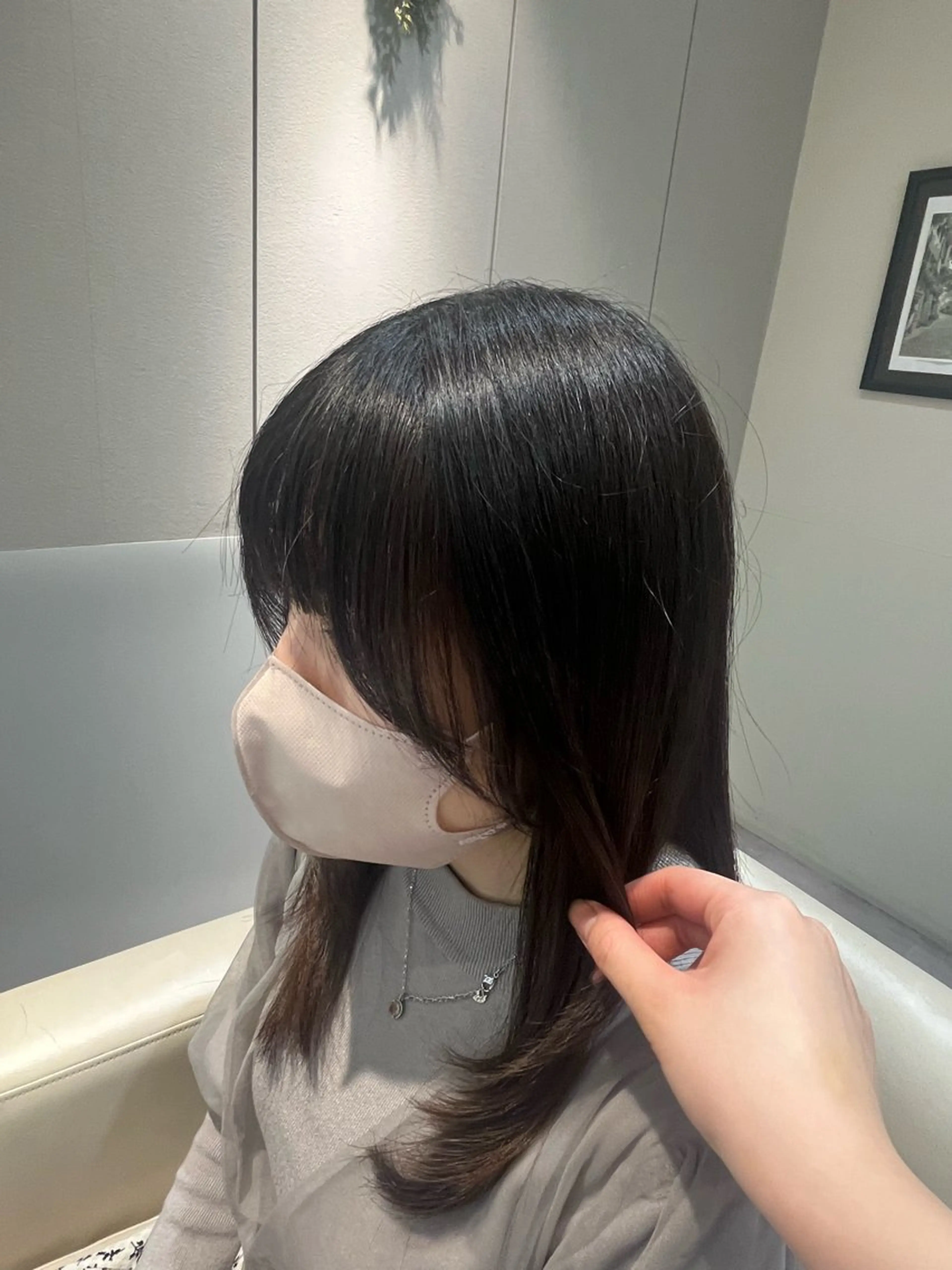 ロング 顔周りカット ORANGE POP 南行徳 【オレンジポップ】所属・💞渡辺 美々💞のヘアスタイル