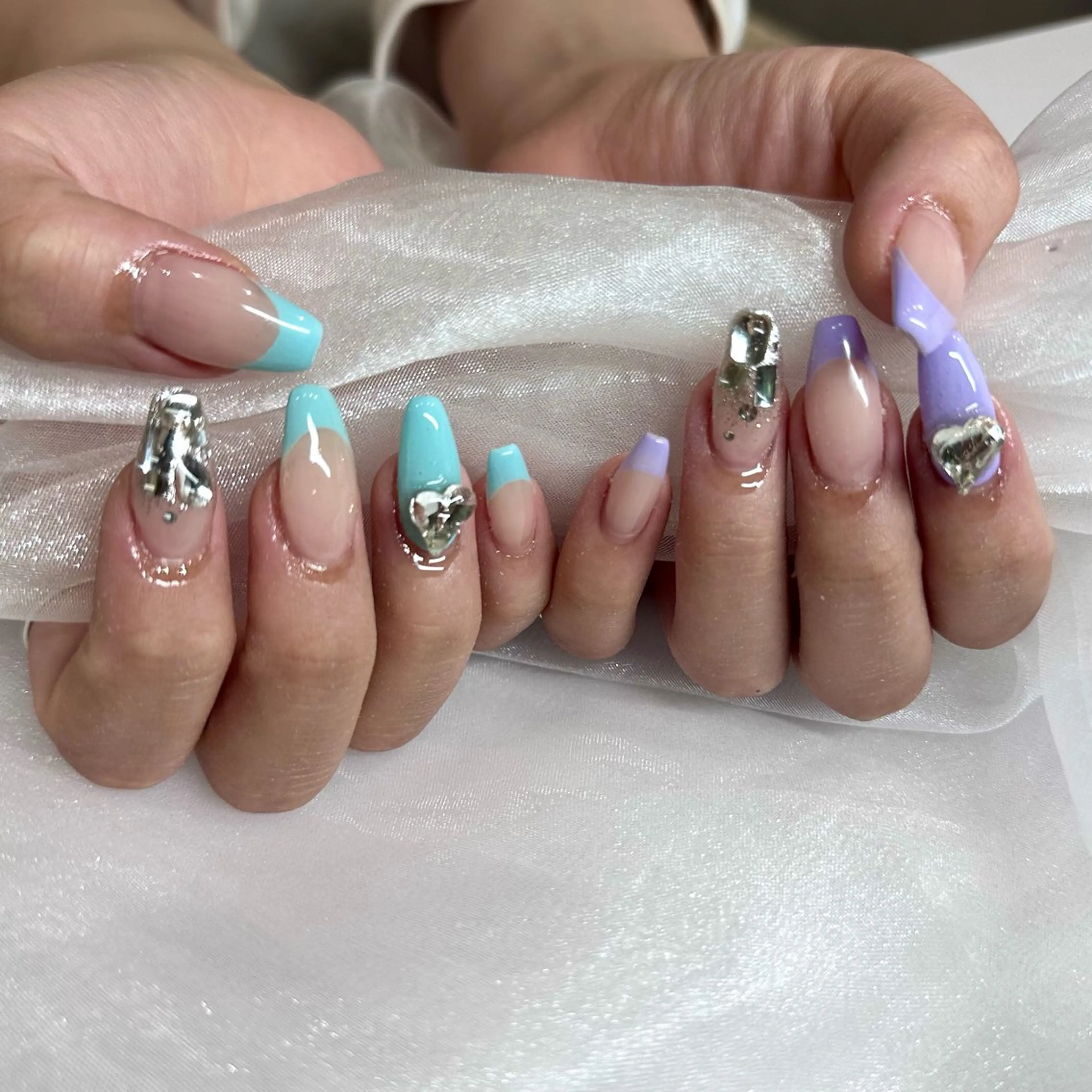 ネイル フレンチネイル 夏ネイル ume hairsalon所属・nono/ 熊取ﾈｲﾙｻﾛﾝのネイルデザイン