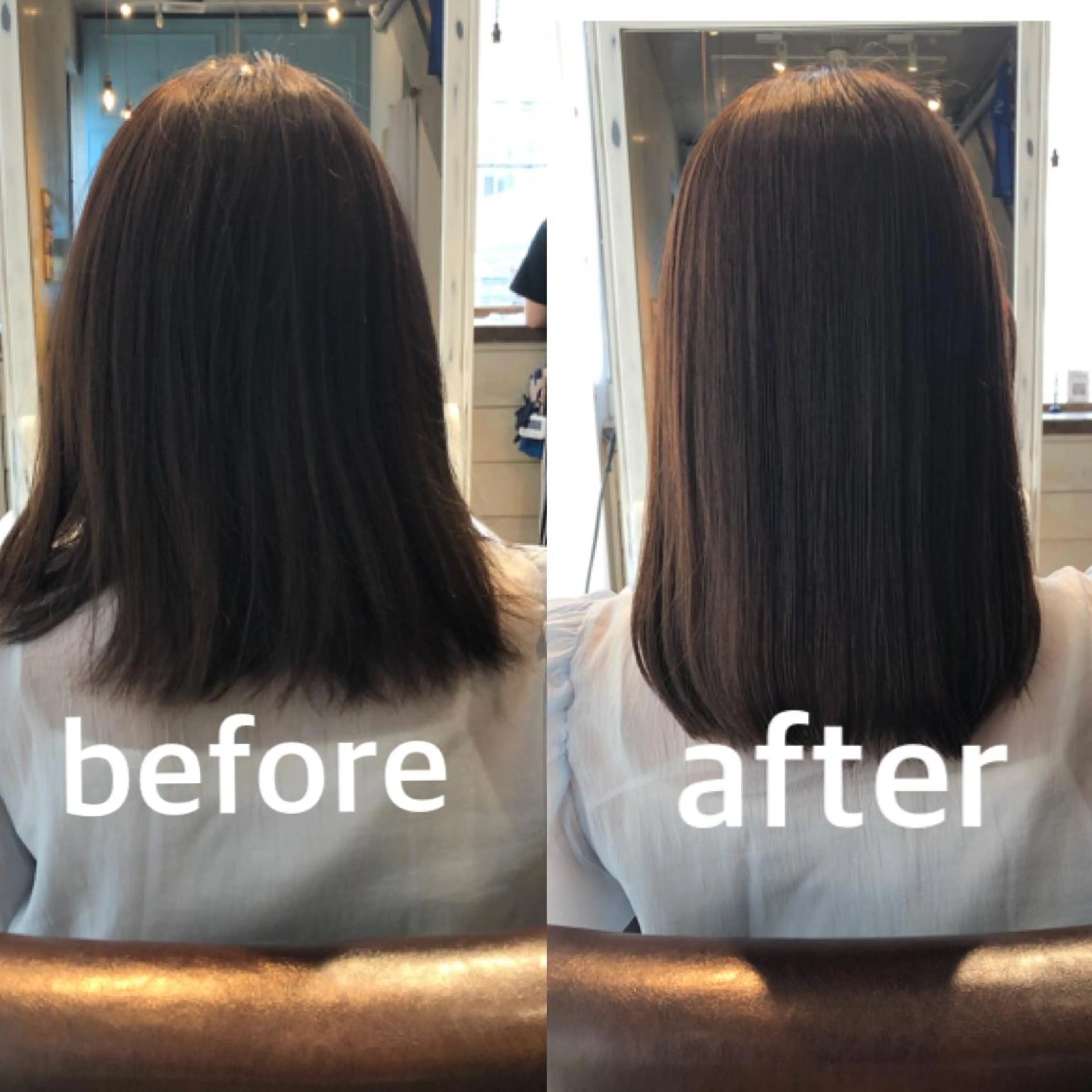 セミロング 縮毛矯正 トリートメント ⭐️圧倒的艶髪⭐️ Neo⭐️のヘアスタイル