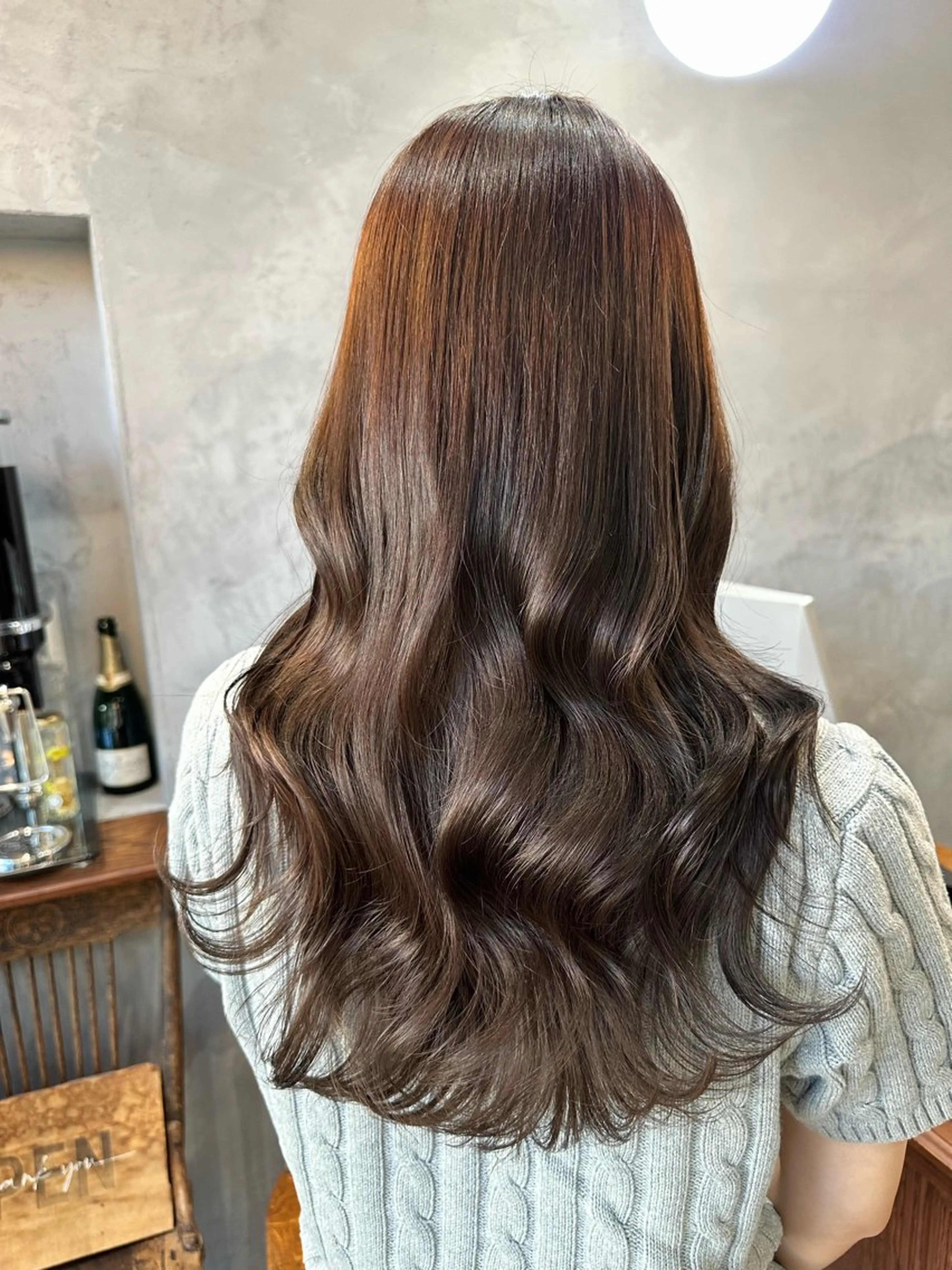 ロング カラー ヘアカラー トリートメント 韓国ヘア/透明感 カラー/金子 愛優のヘアスタイル