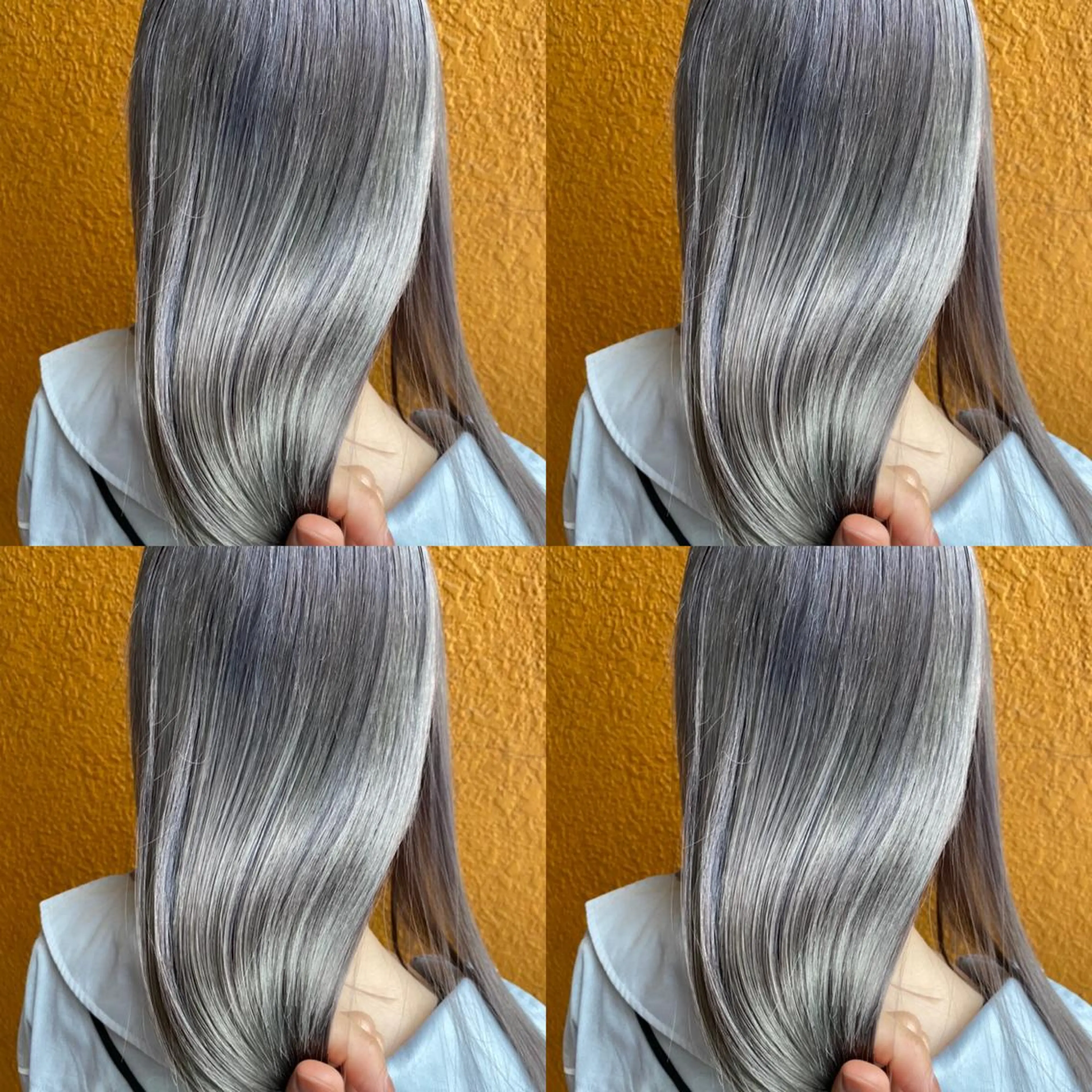 ロング カラー アッシュ ベージュカラー ハイライトカラー ハイトーンカラー イルミナカラー カット ヘアカラー トリートメント 当日予約可能です！ 宜しくお願いします！のヘアスタイル