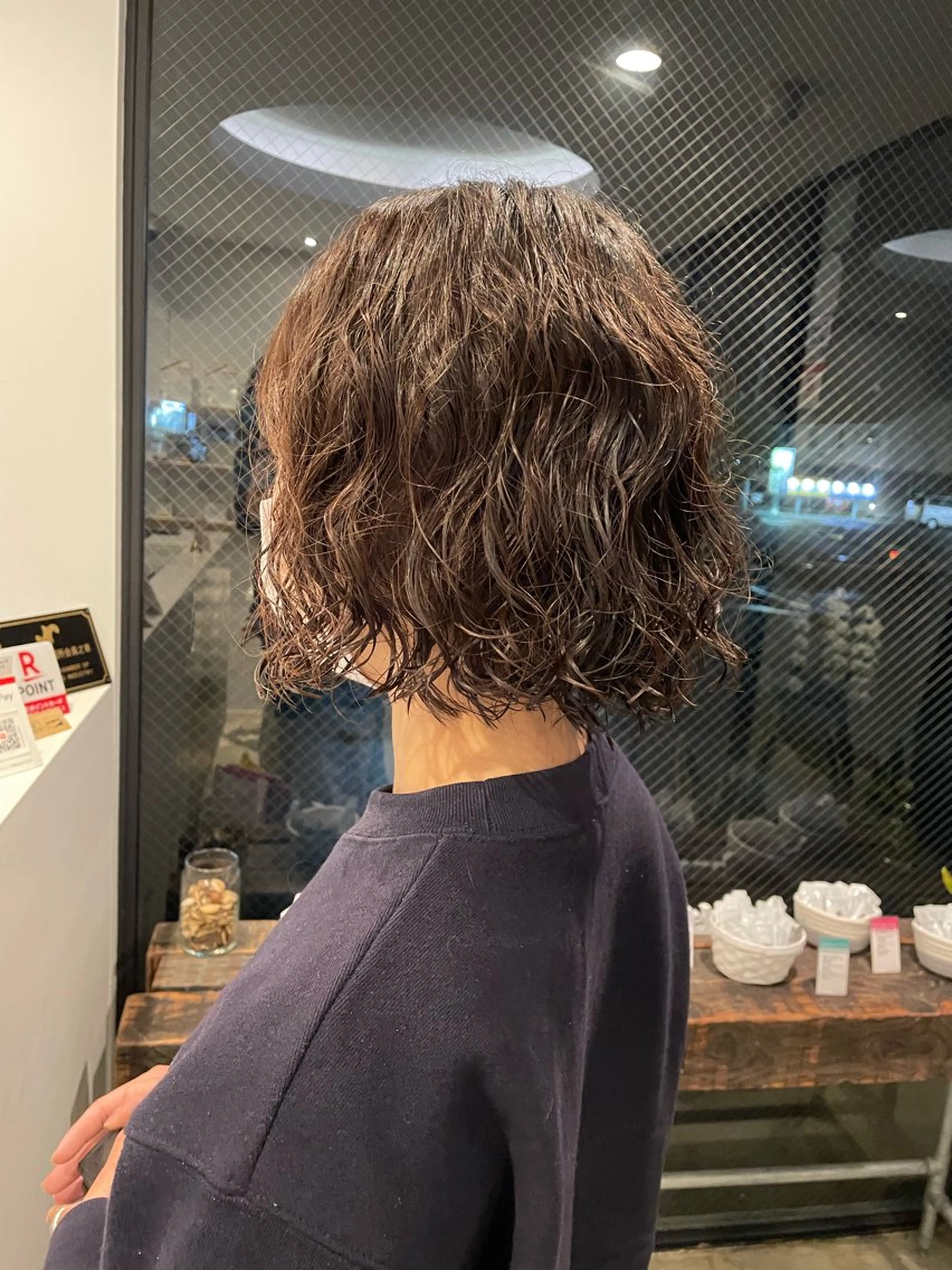 ショート ボブ カット パーマ 藤村 翔充のヘアスタイル