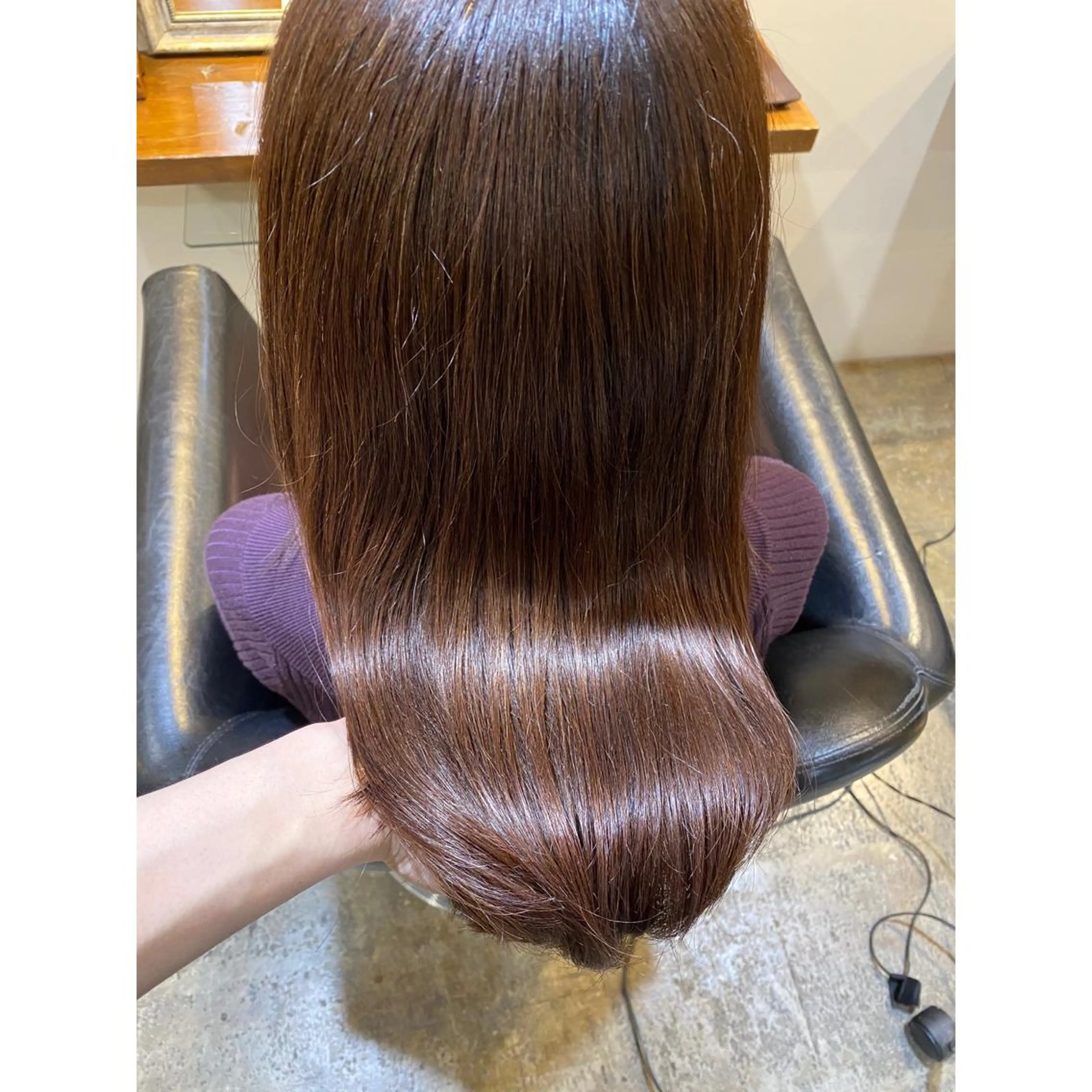 セミロング 髪質改善 hair moija所属・宮成 佑介のヘアスタイル
