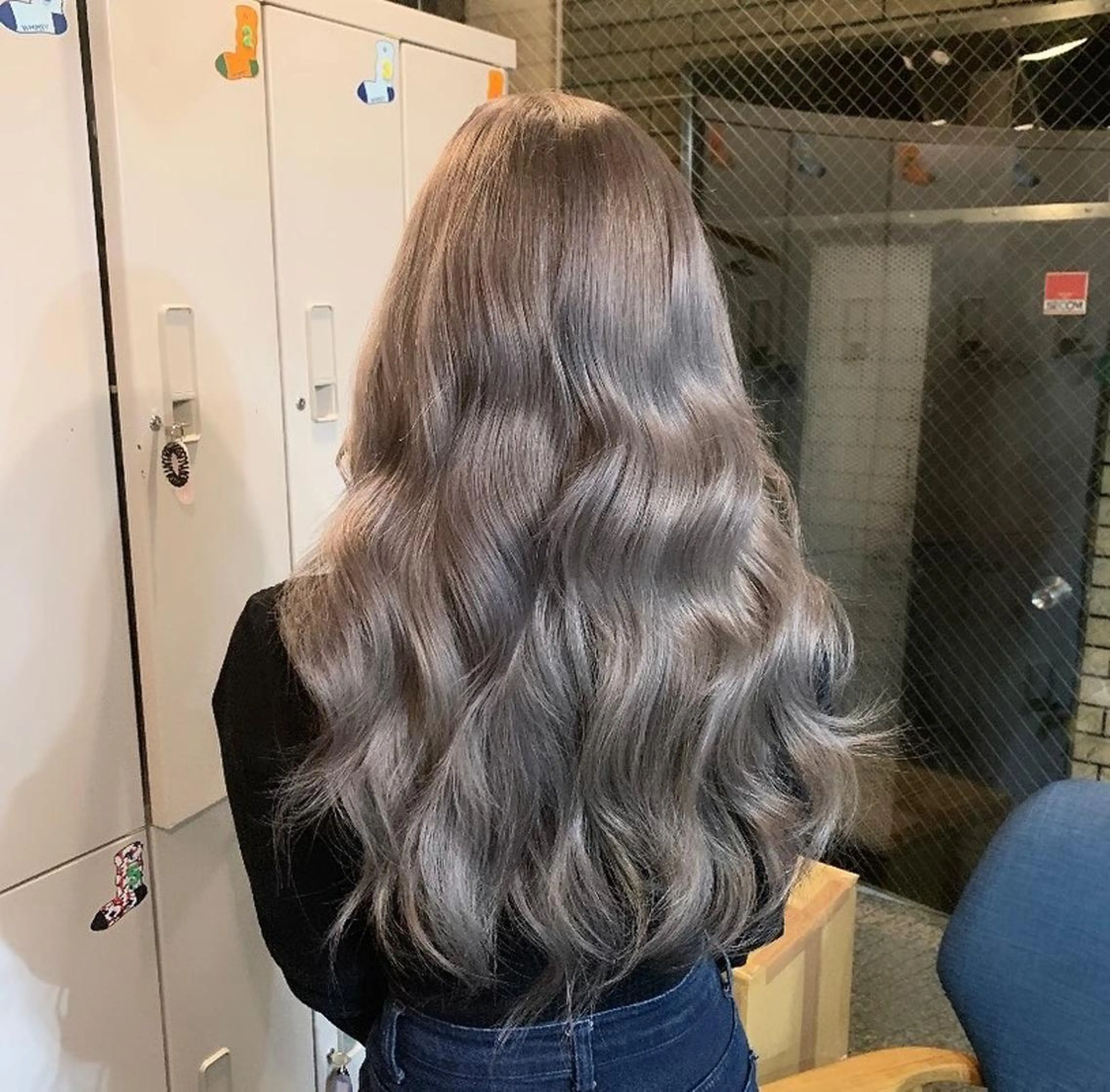 ロング カラー ダブルカラー LAFF きよののヘアスタイル