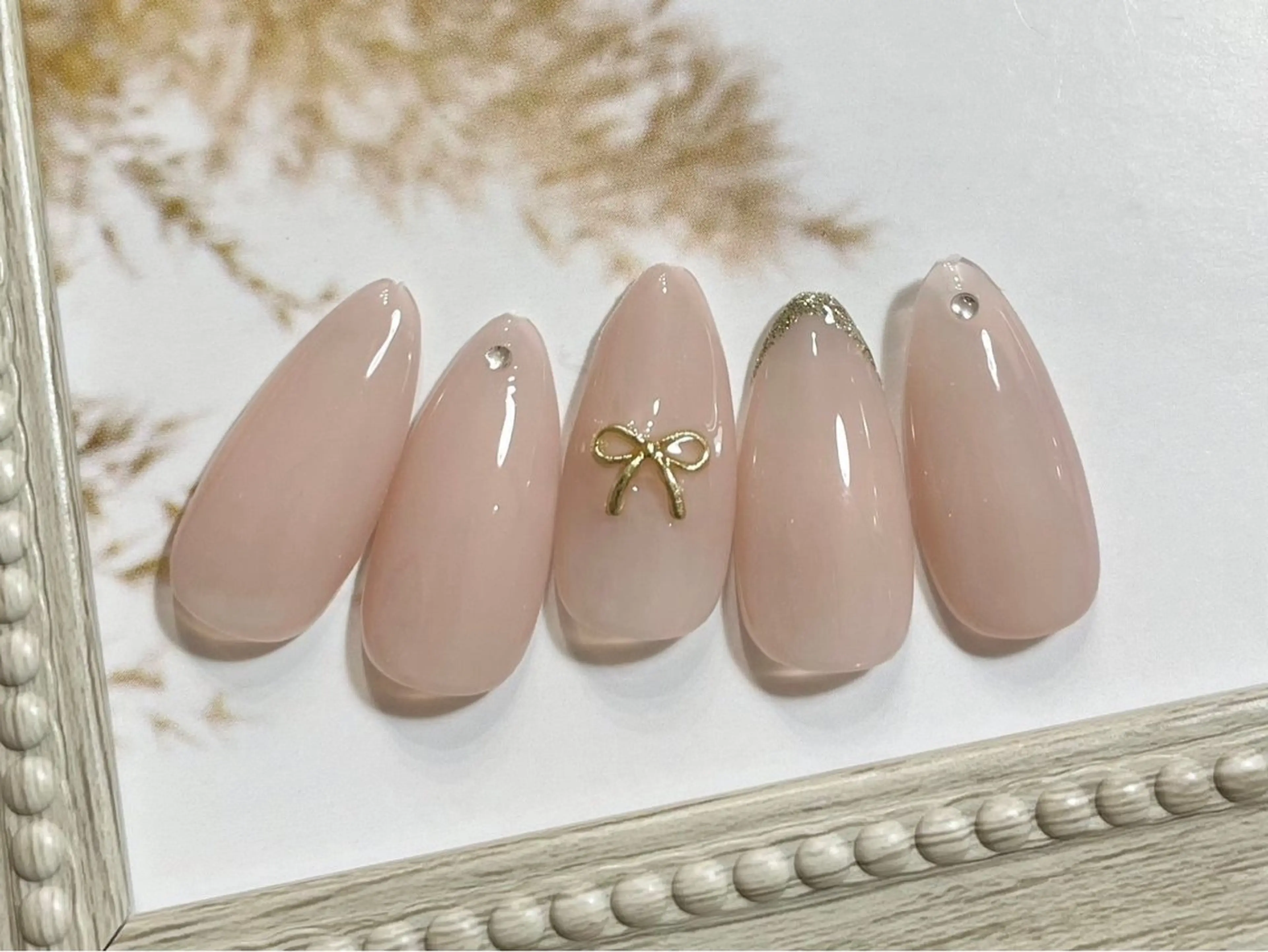 ネイル オフィスネイル シンプルネイル 【パラジェル・フィルイン】Nailsalon　Merci東中野所属・Merci shigaのネイルデザイン