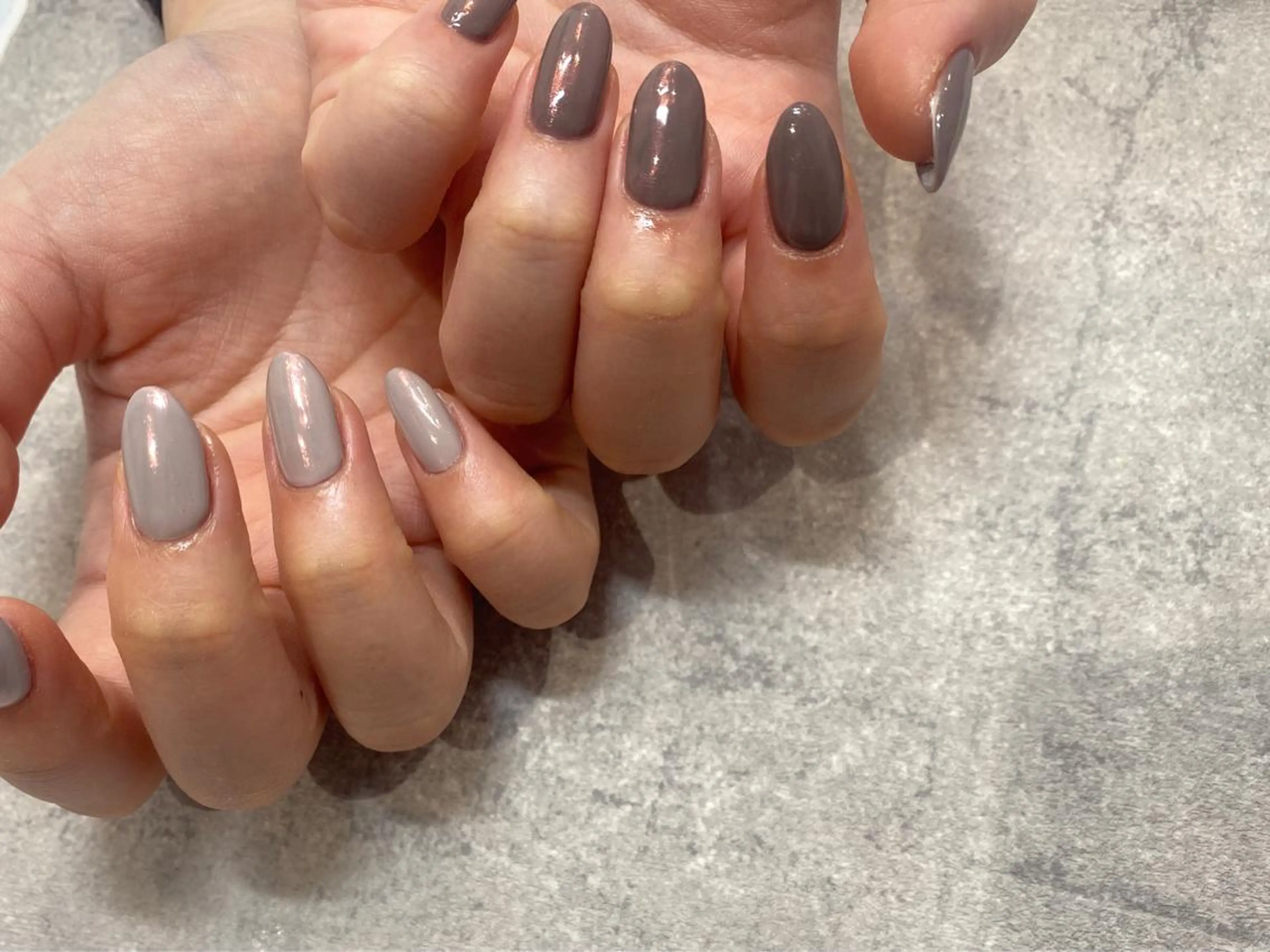 ネイル ハンドネイル NINEnami ニュアンスネイルのネイルデザイン