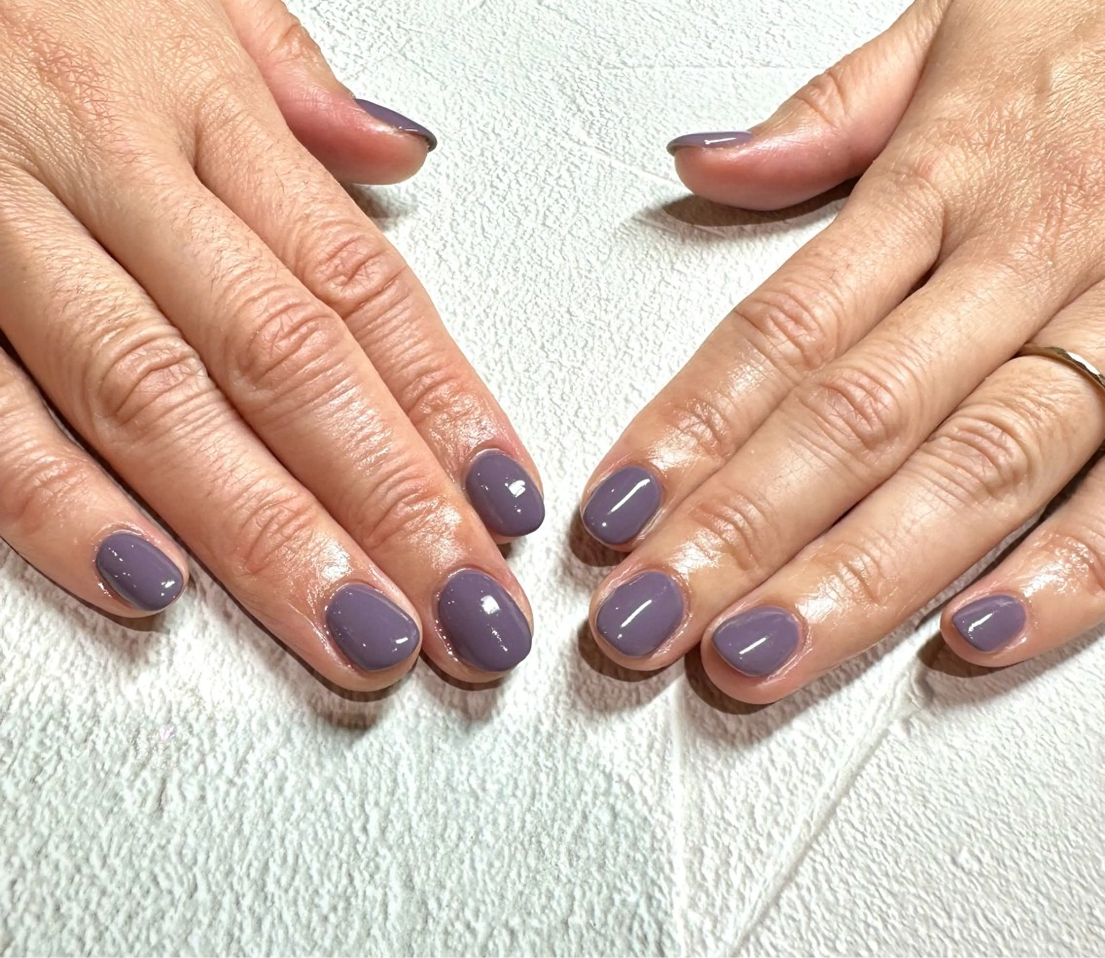 ネイル パープル ハンドネイル Tanemoto所属・Ueda Rieのネイルデザイン