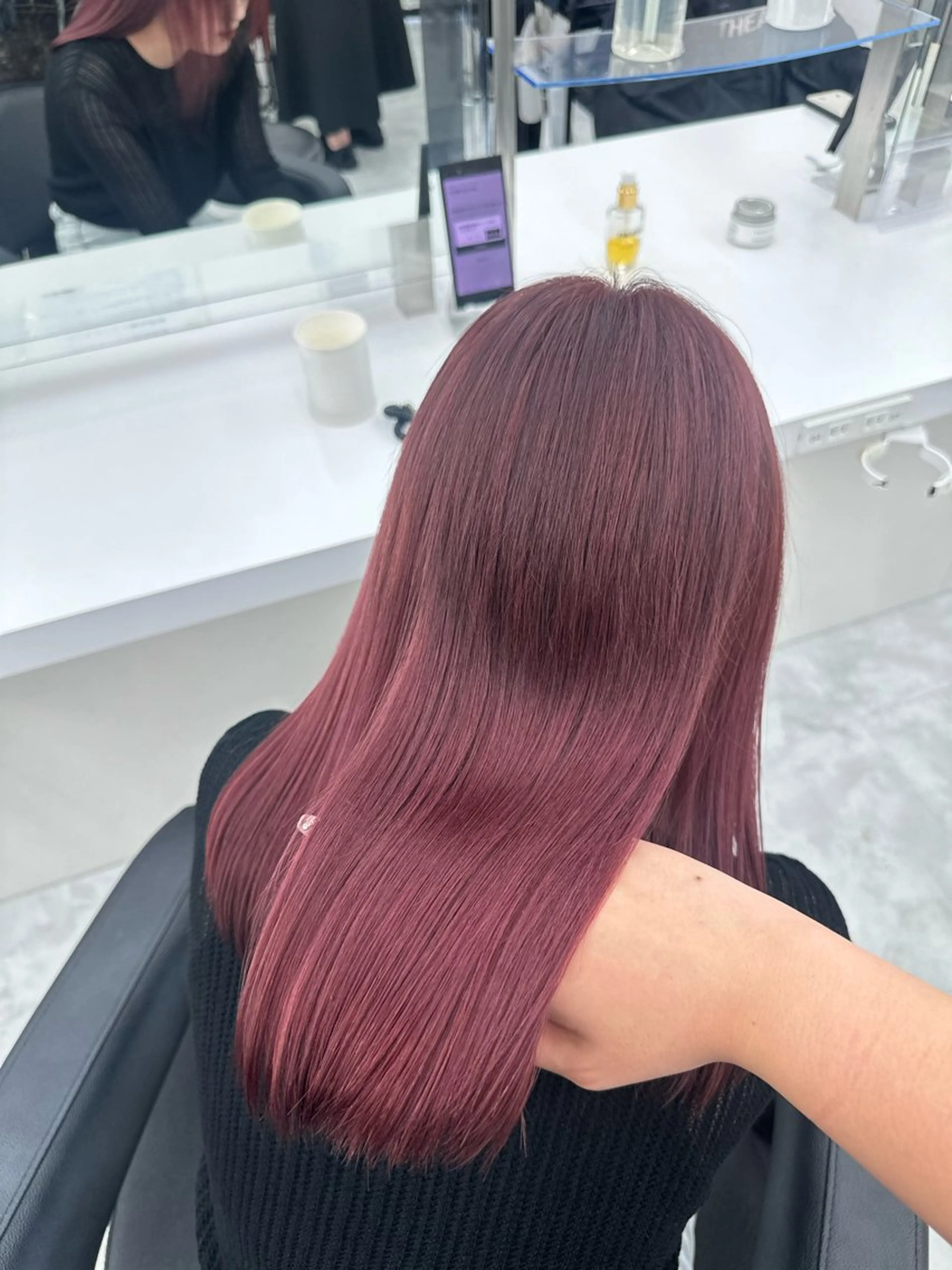 ロング カラー mina/暖色カラー 🥀韓国カット🥀のヘアスタイル