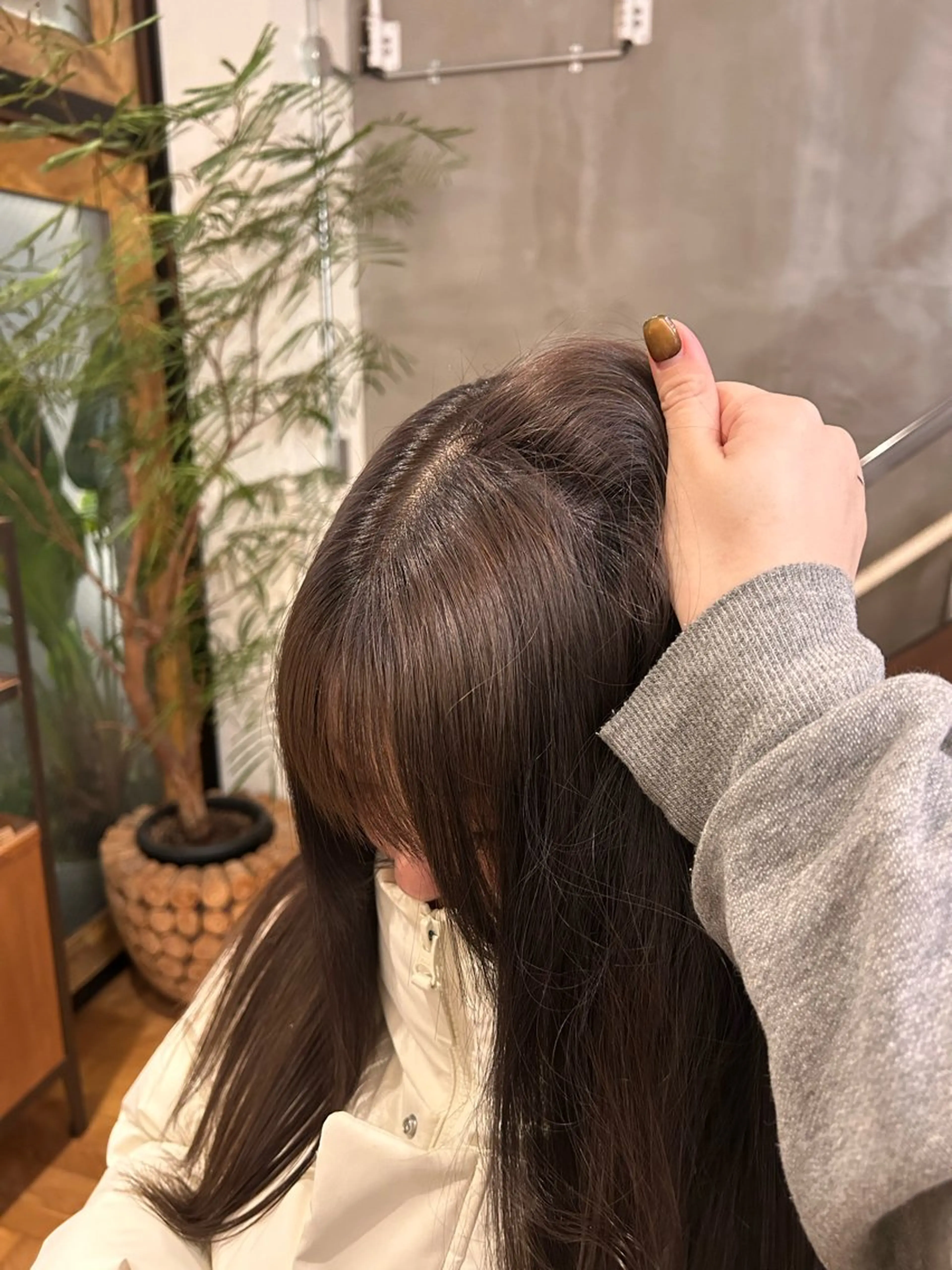 セミロング ヘアカラー MASHU所属・デザインカラー /北堀江/リノのヘアスタイル
