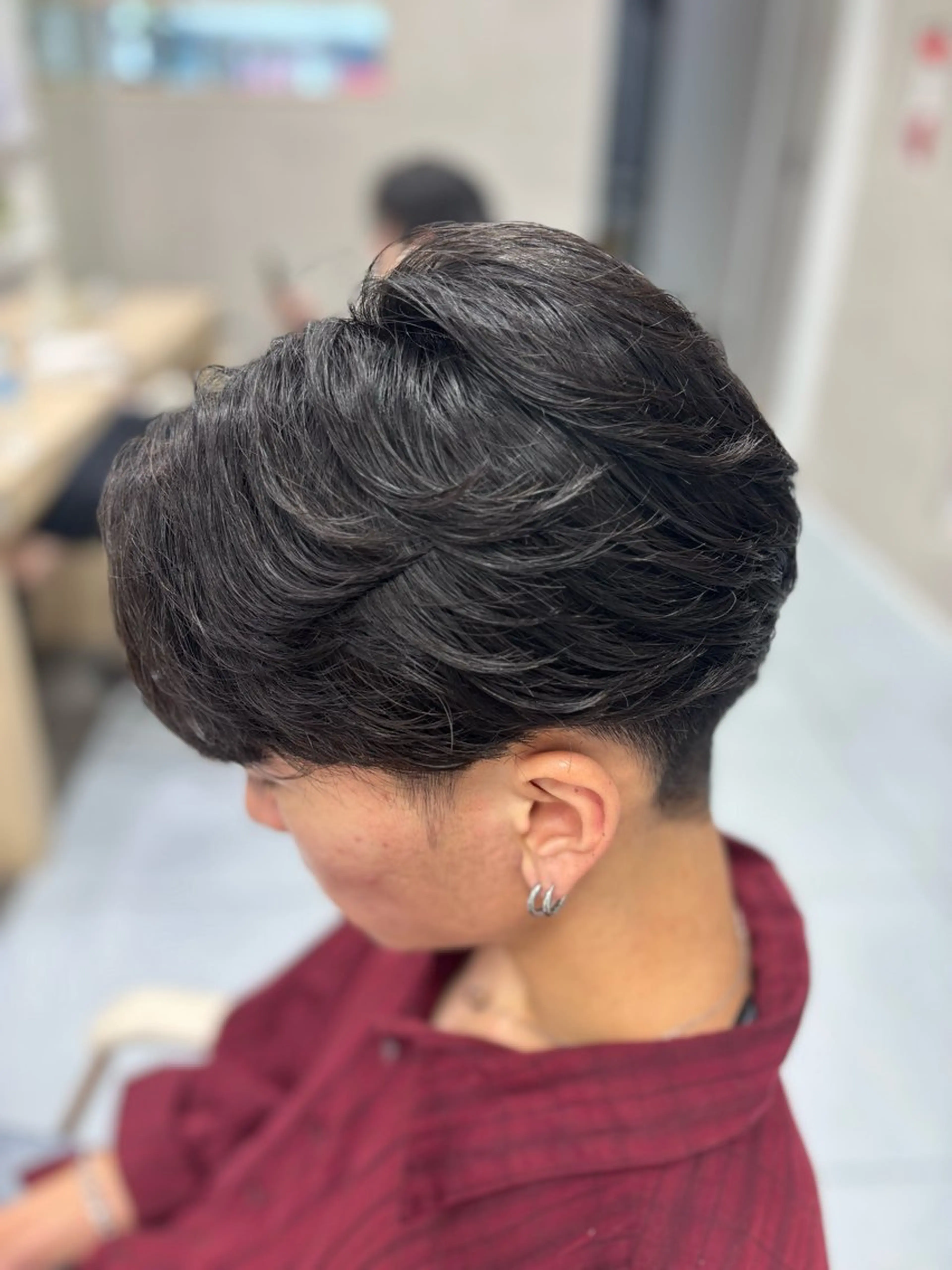 ショート パーマ メンズ カット パーマ メンズ特化韓国風 パーマスタイル/りんのヘアスタイル