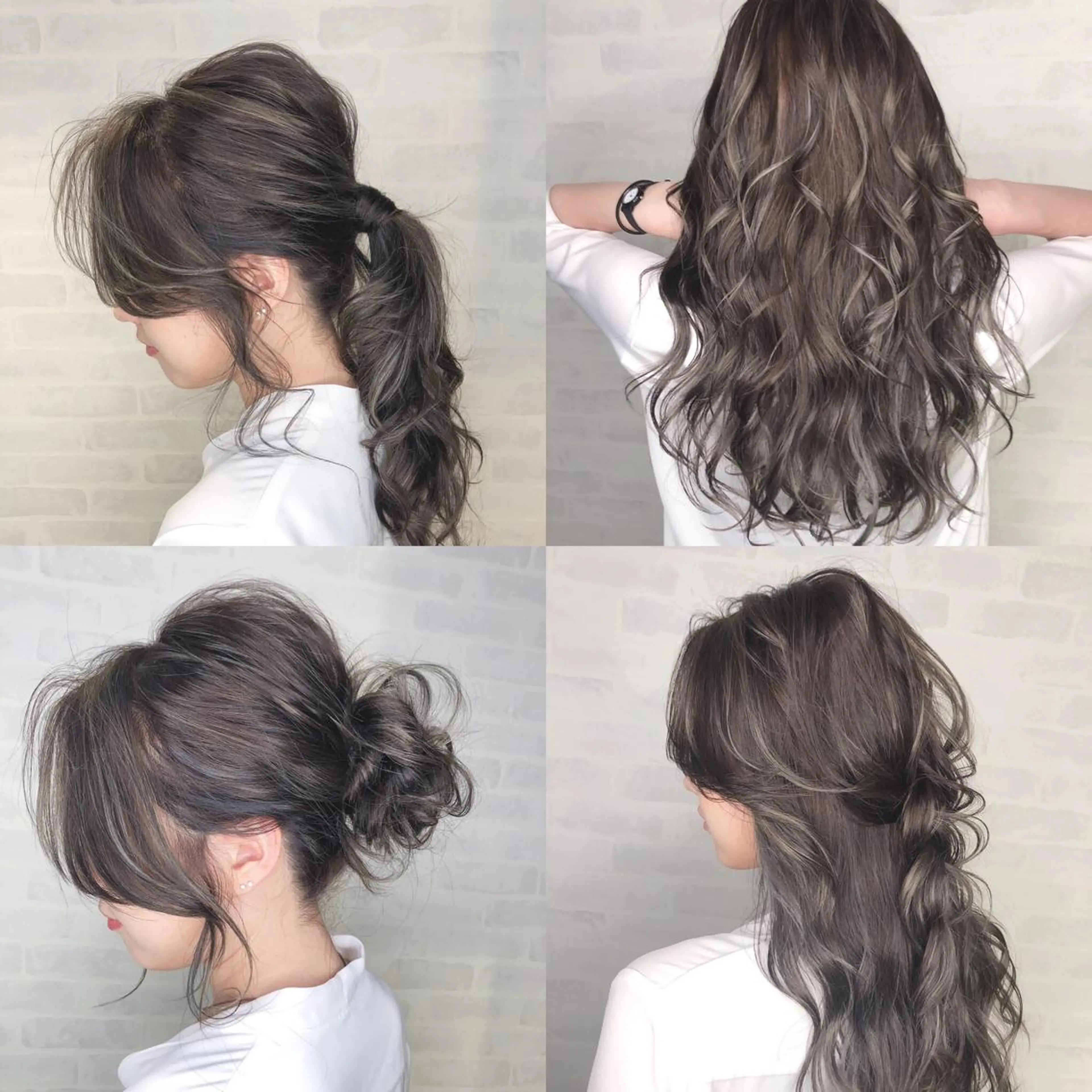 セミロング カラー 北川 大輔のヘアスタイル