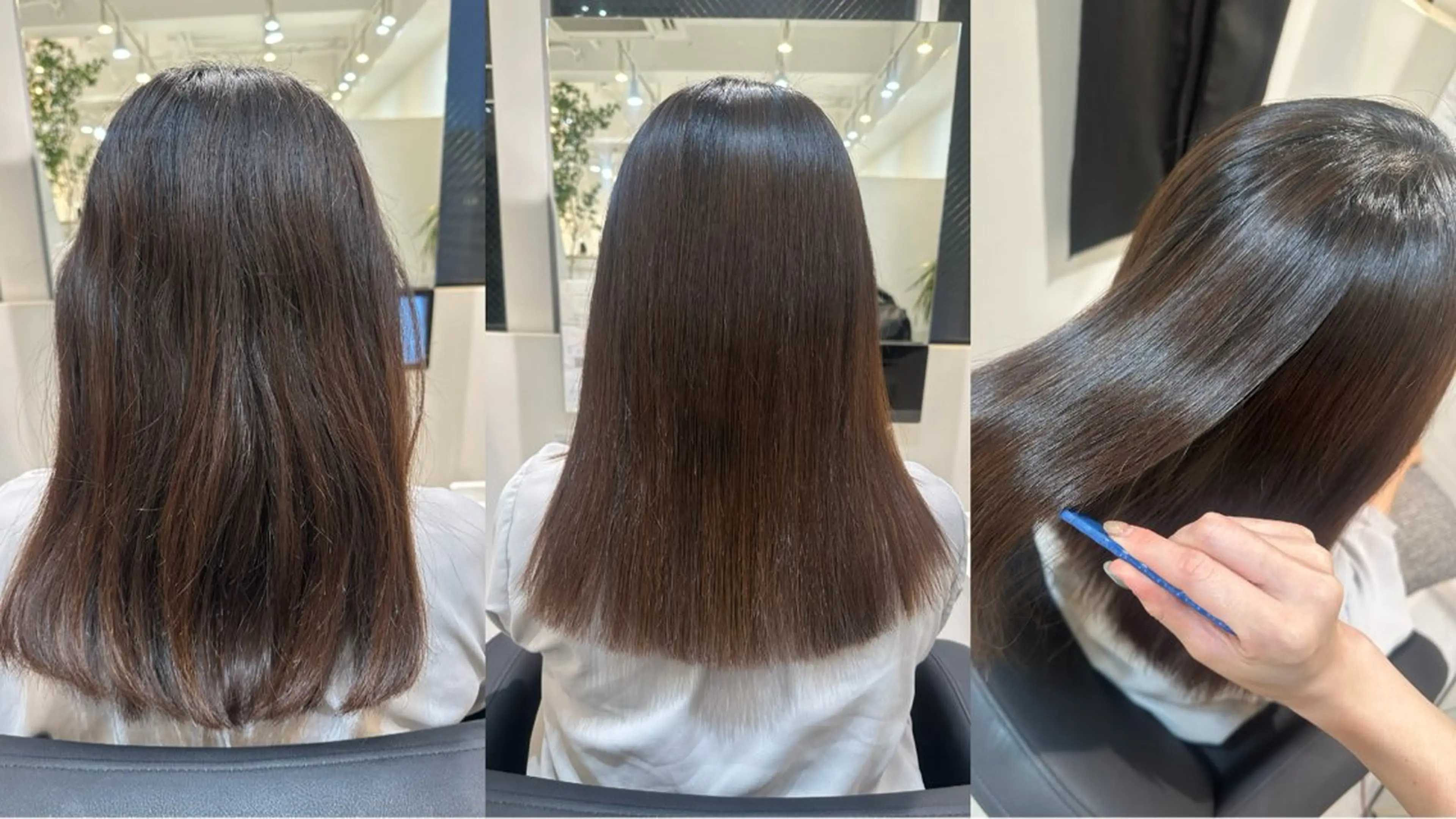 ミディアム 縮毛矯正 髪質改善店🪄.⋆⟡ SAKIのヘアスタイル