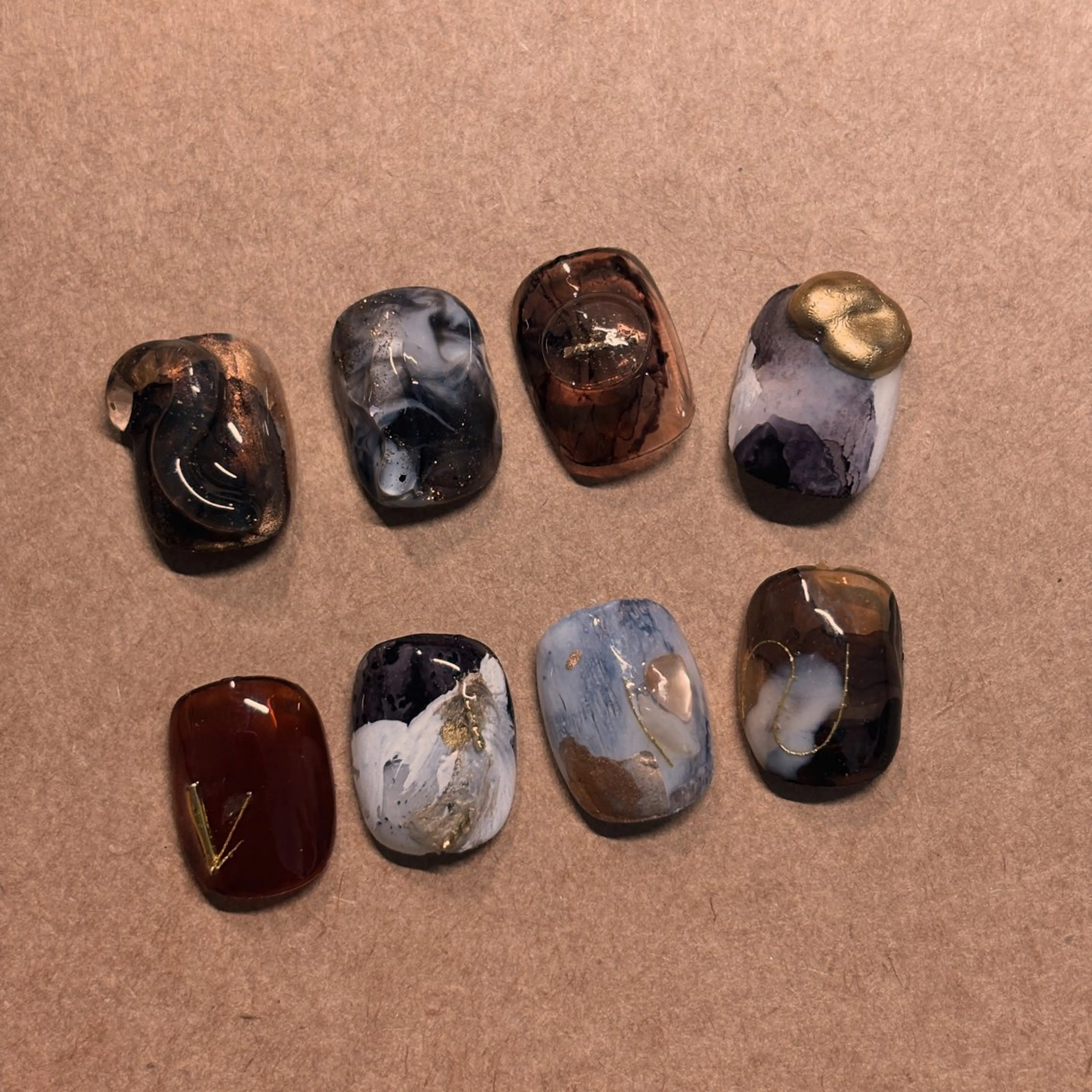 ネイル ニュアンスネイル ショートネイル CHILO 徳山のネイルデザイン