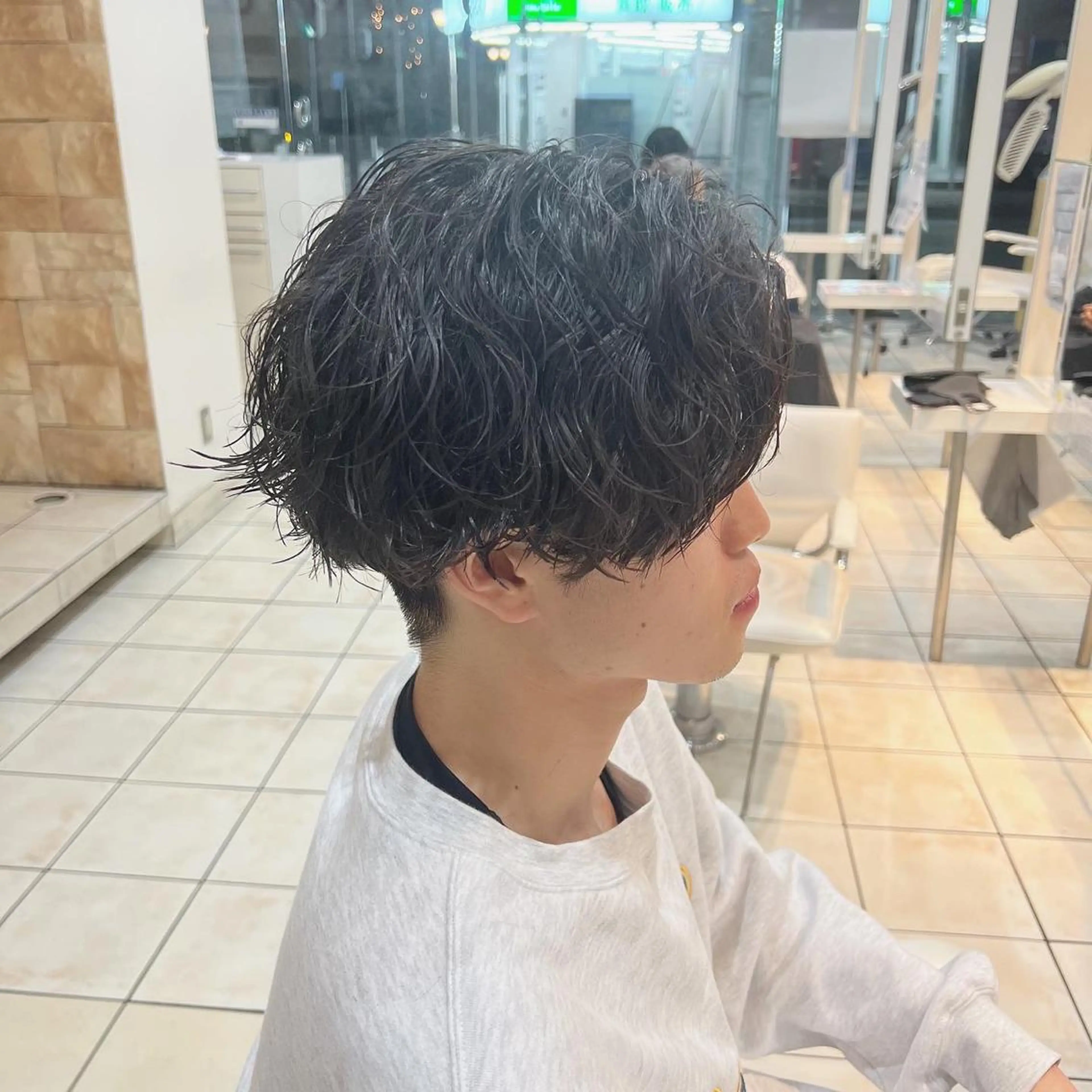 ミディアム パーマ メンズ 店長 /カラー職人 /TSUBASAのヘアスタイル