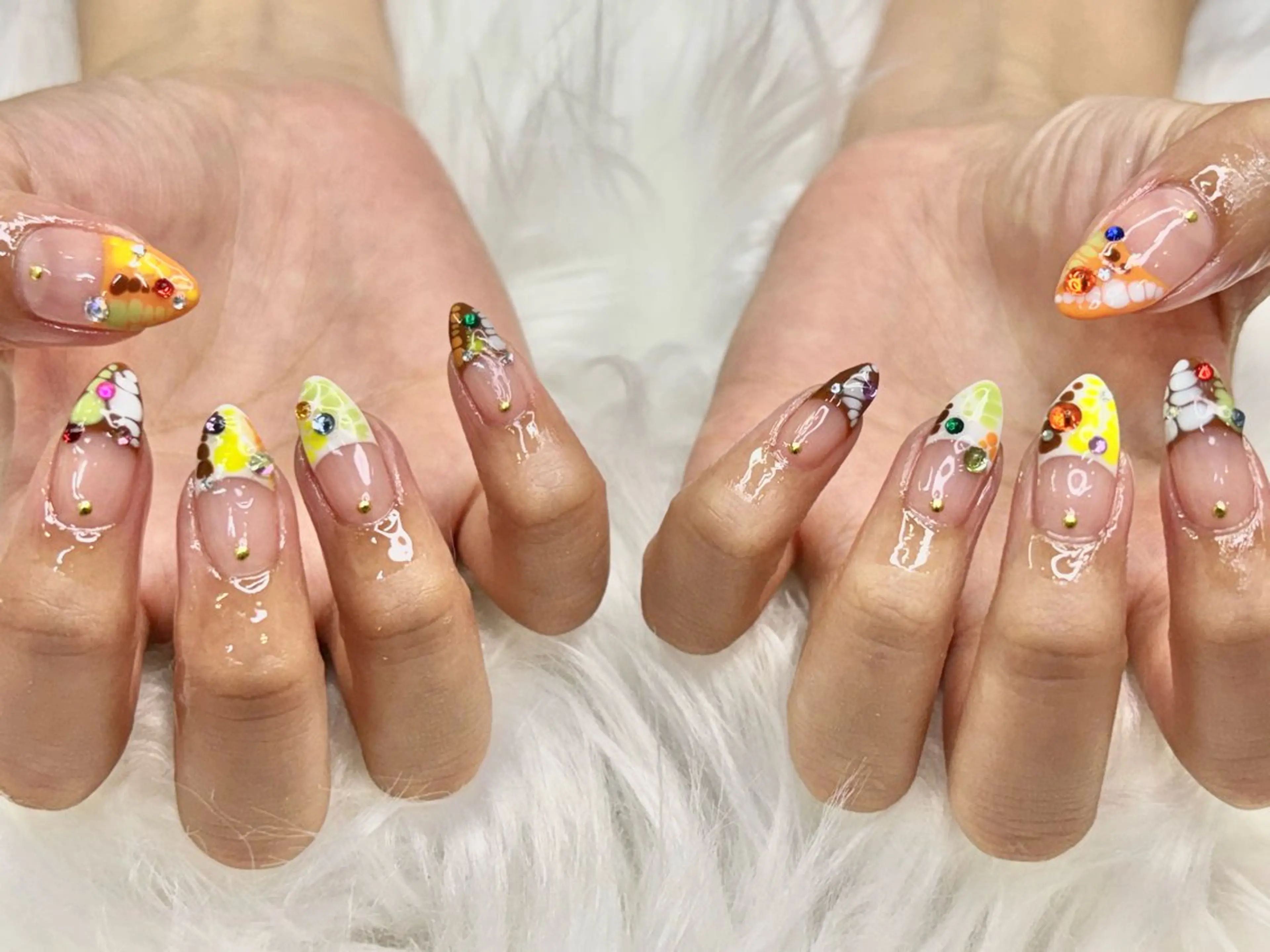 ネイル フレンチネイル ニュアンスネイル 春ネイル 夏ネイル 冬ネイル ハンドネイル M Hのネイルデザイン