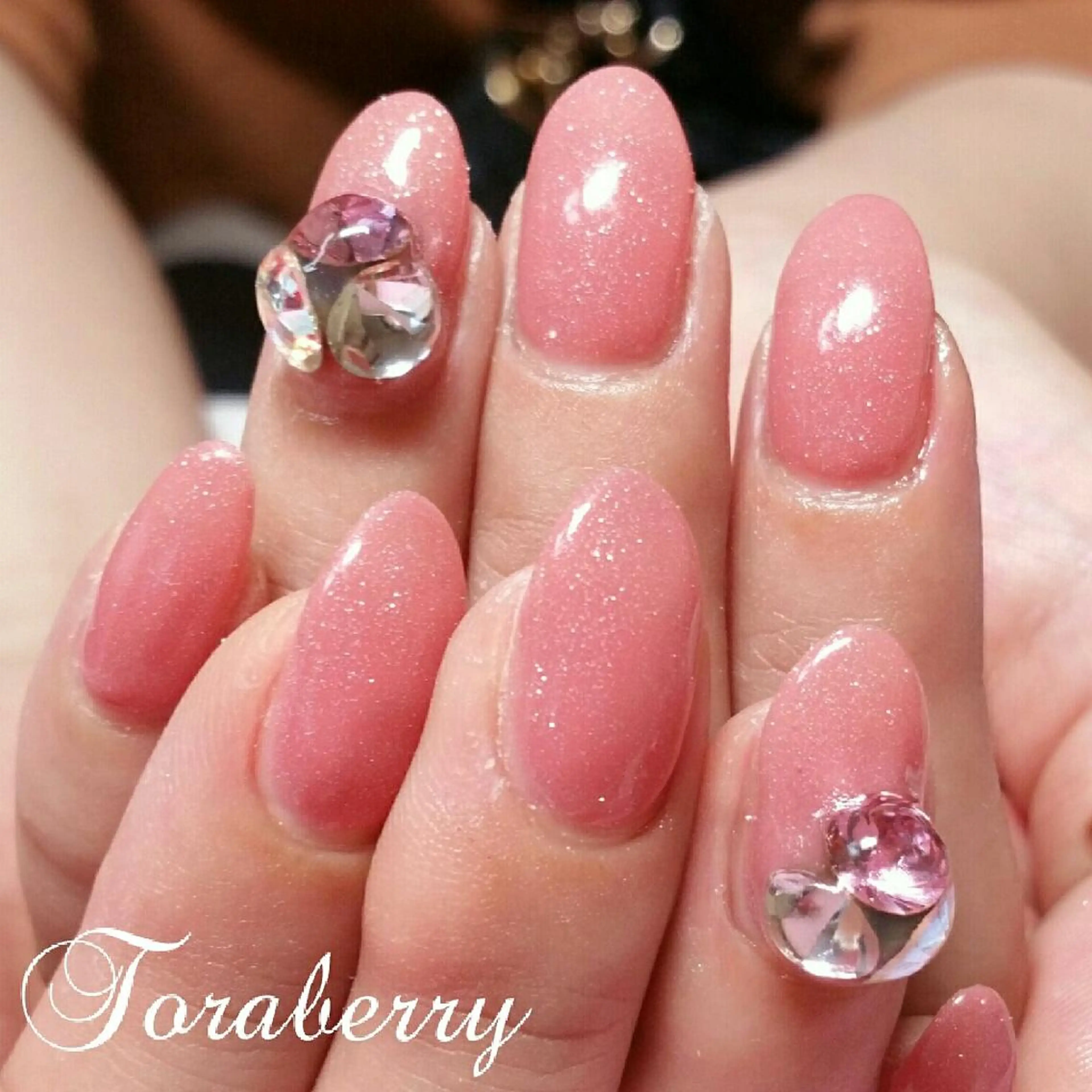 ネイル ストーンネイル ネイリスト なつみのネイルデザイン