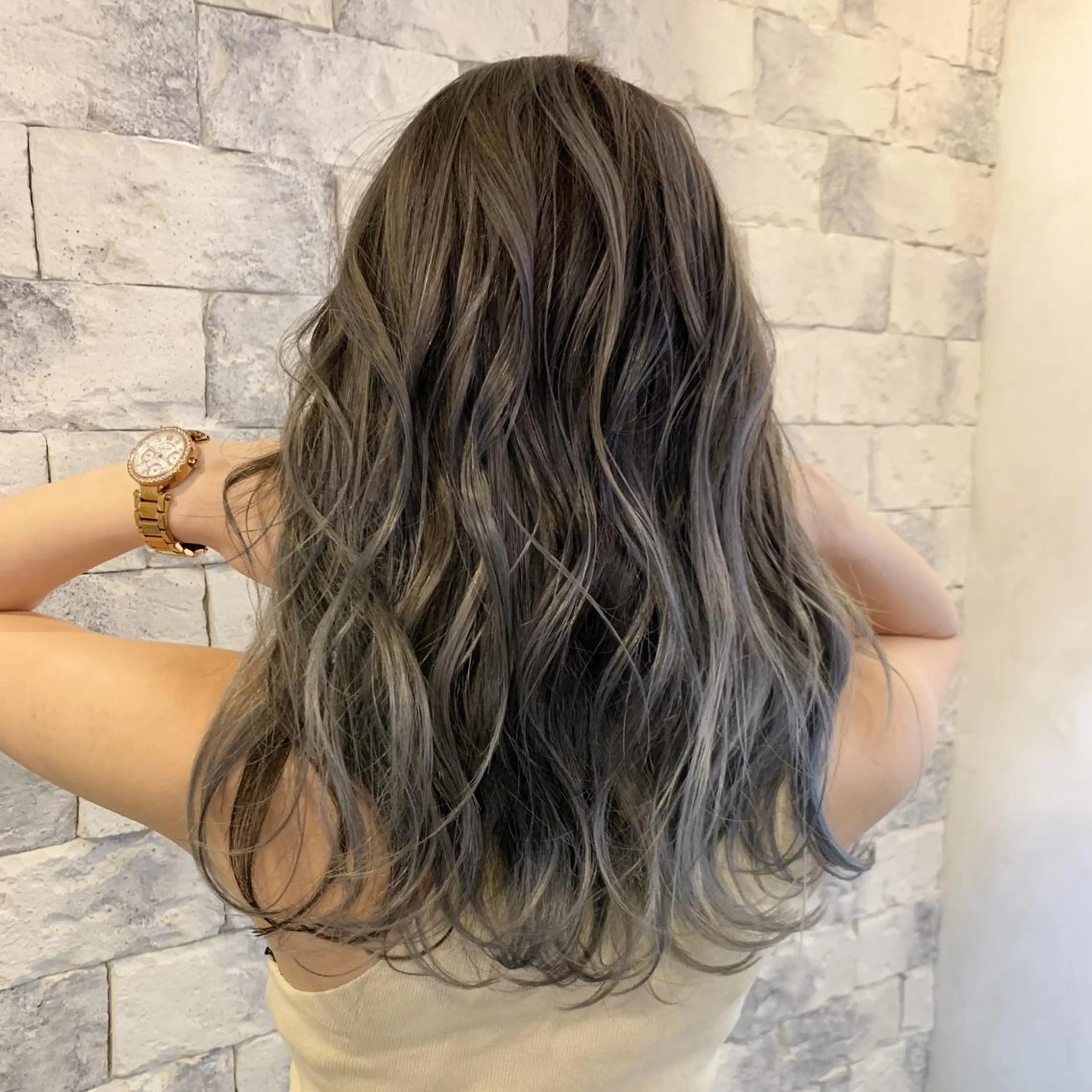 ロング カラー ヘアアレンジ グラデーションカラー カット ヘアカラー トリートメント AUBE HAIRazul吉祥寺所属・髪質改善✨幹細胞✨ ウルツヤ🌈清水　祥のヘアスタイル