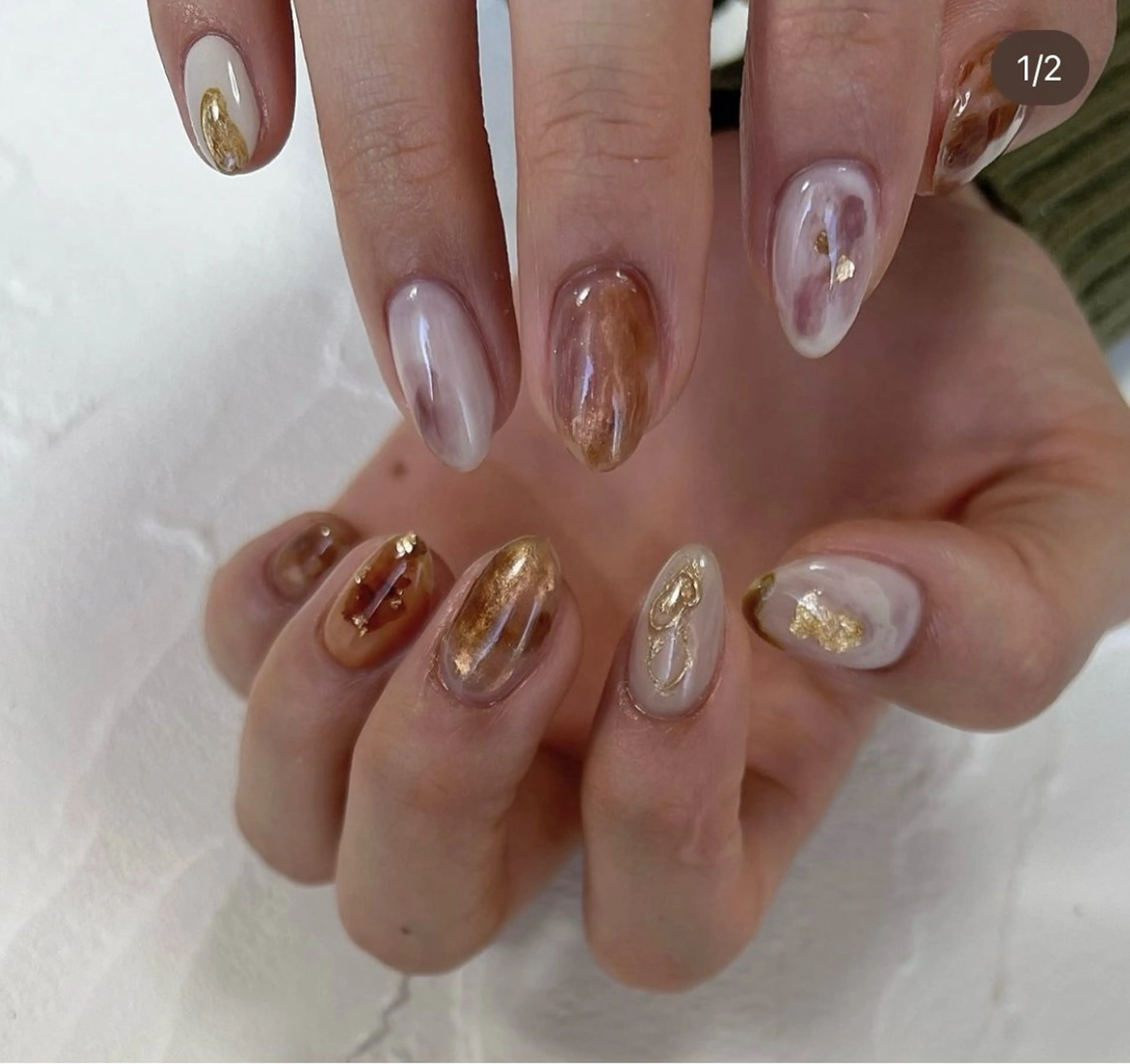 ネイル ハンドネイル ハンドケア nail salon una.のネイルデザイン