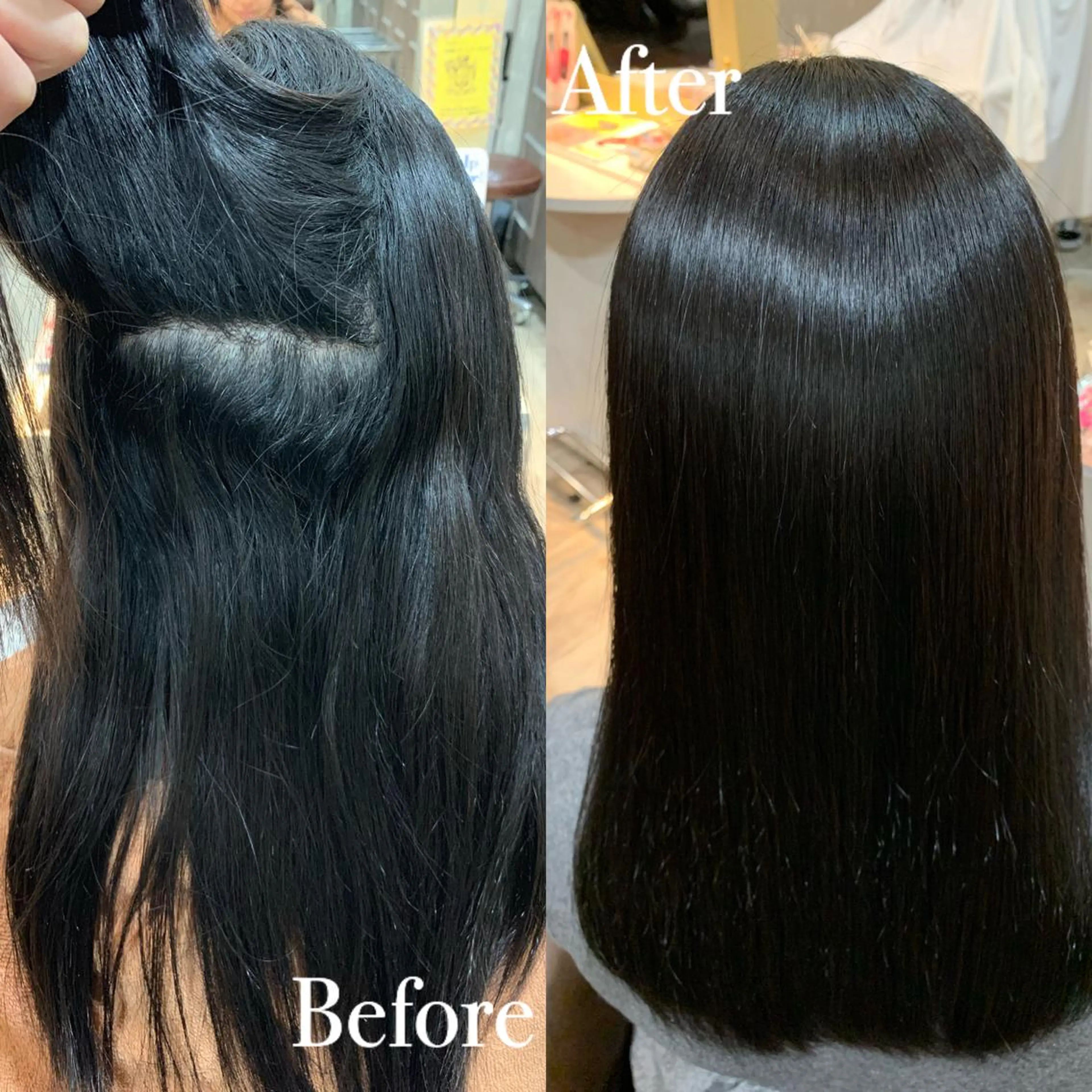 ロング パーマ 縮毛矯正 傷ませない縮毛矯正／ 吉岡 美江のヘアスタイル