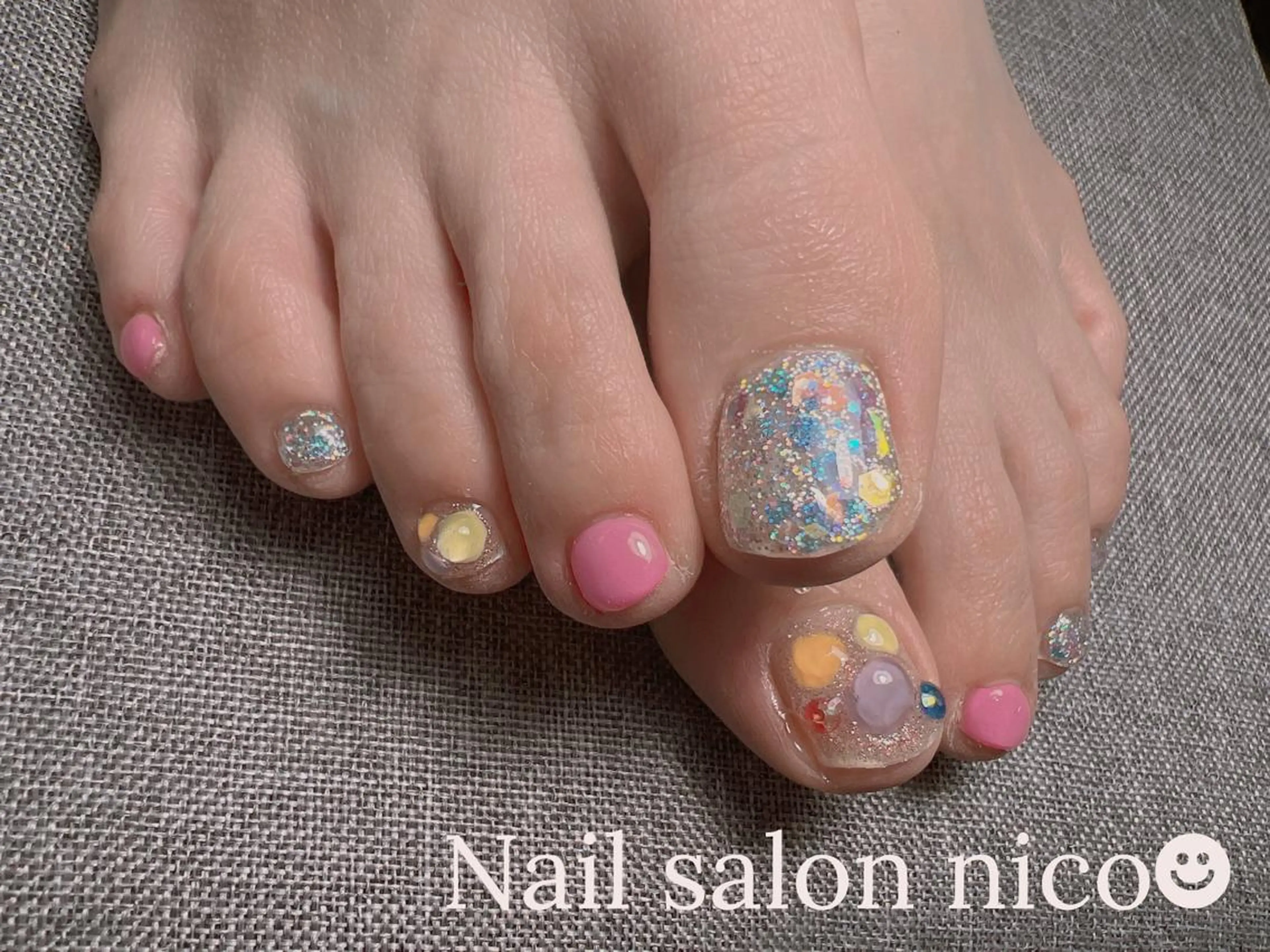 ネイル 持ち込み フットネイル Nail salon nico☻のネイルデザイン