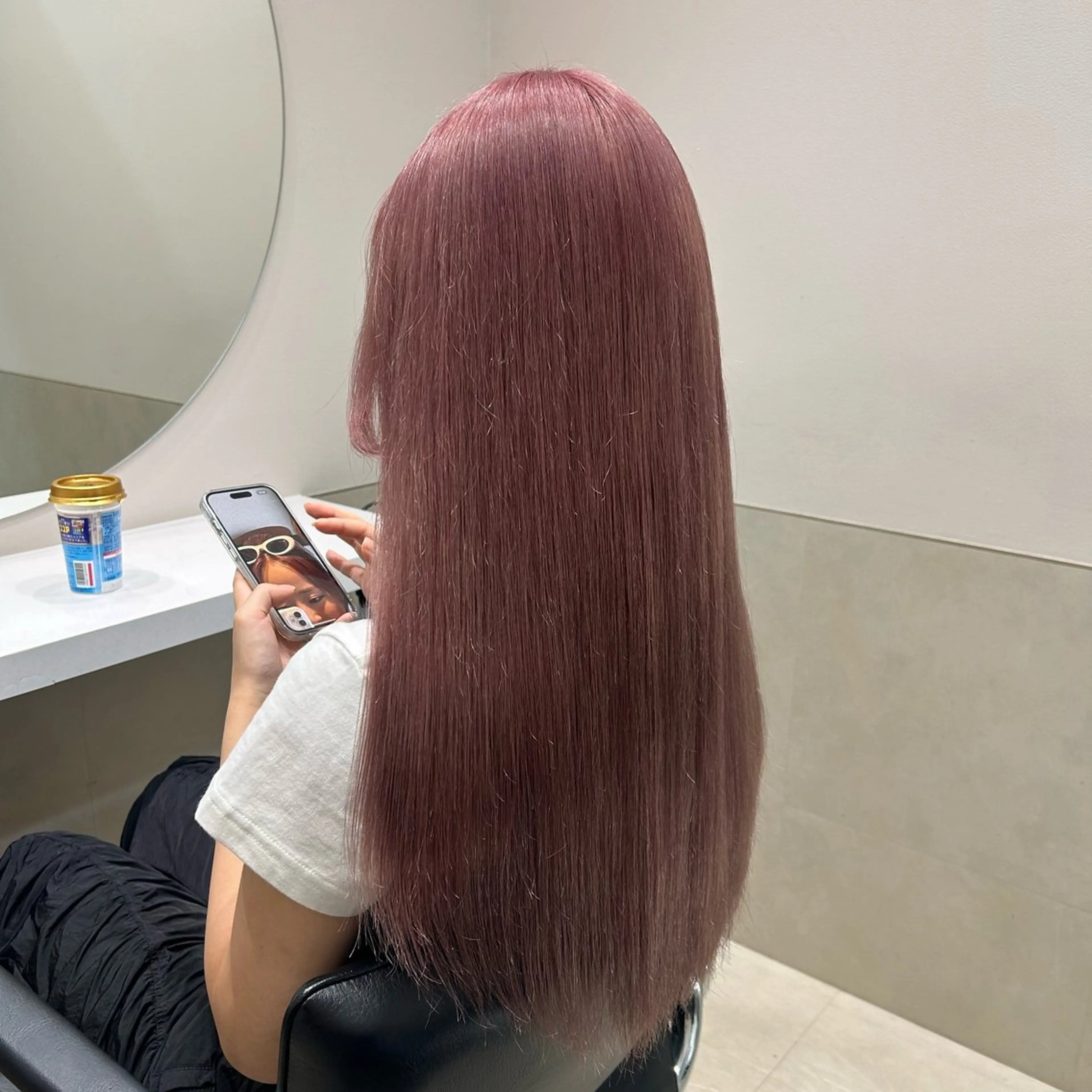 セミロング カラー ヘアアレンジ ヘアカラー トリートメント GOTODAY shair salon 横浜mare店所属・透明感抜群カラー mai🍑♡のヘアスタイル